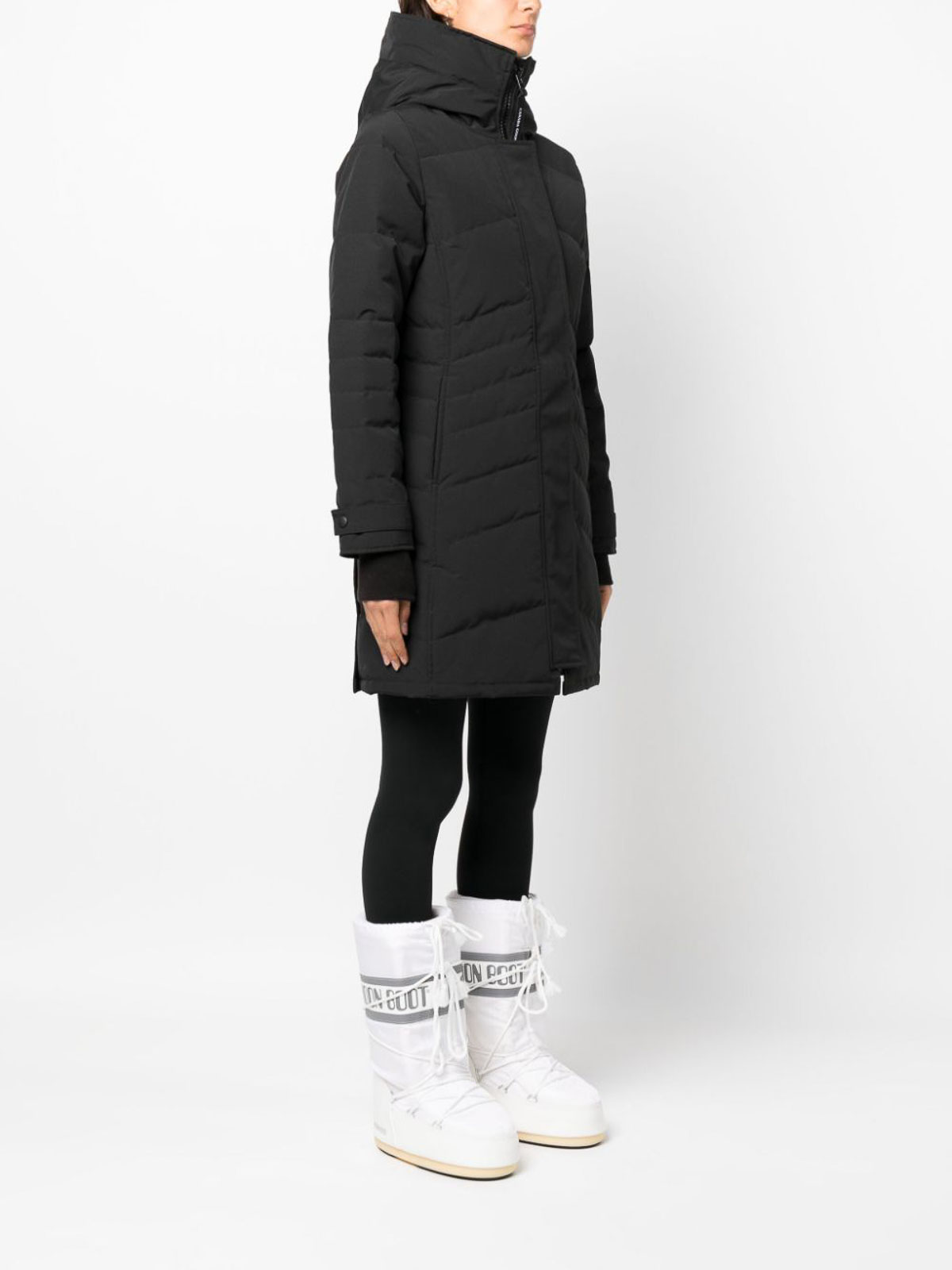 Canada goose lorette parka hotsell black large