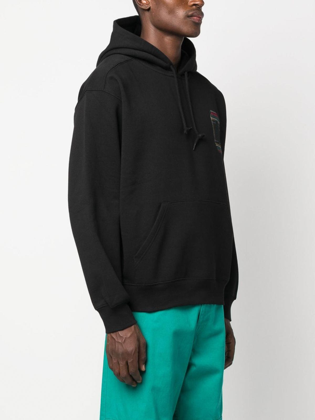 [CARHARTT]★HOODED WILES SWEATSHIRT Carhartt Hooded wiles sweatshirt - Black - Men | I03245789XX