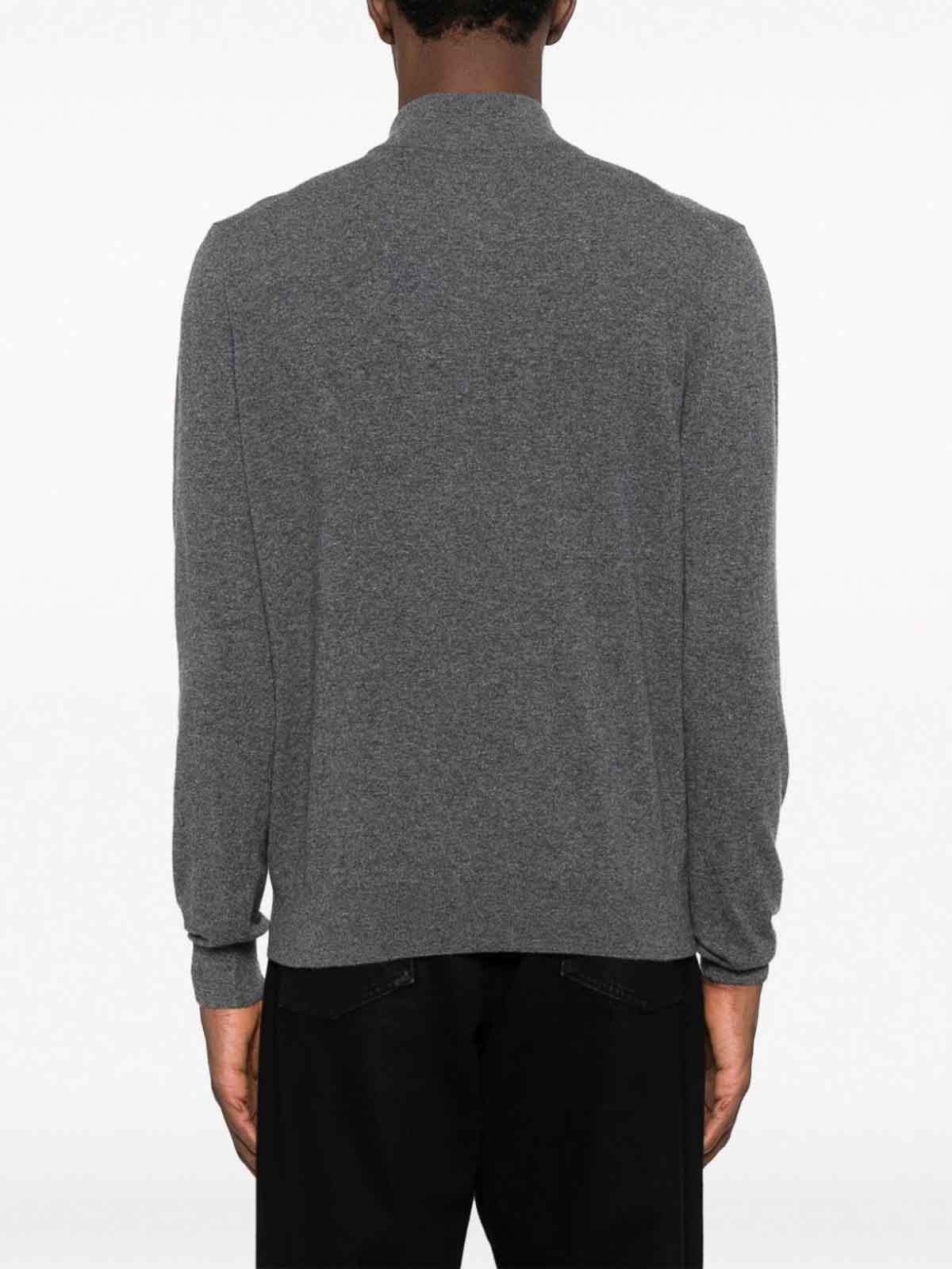 Pull BCBGMaxAzria Col Roulé Vachette - Taille M - Laine Mélangée Rayé Gris - Occasion Très Bon état