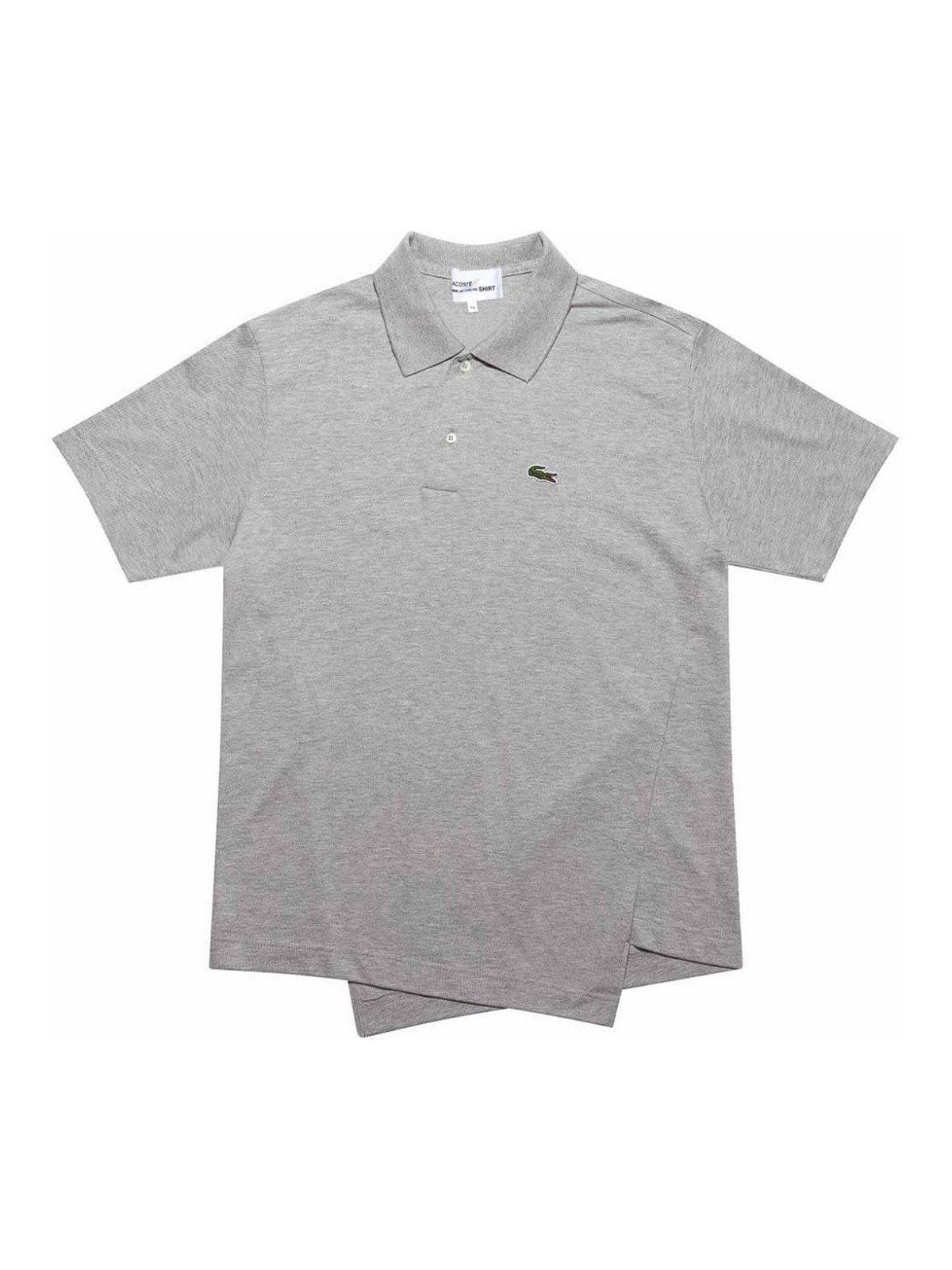 Comme Des Garçons Cotton Polo Shirt In Gray