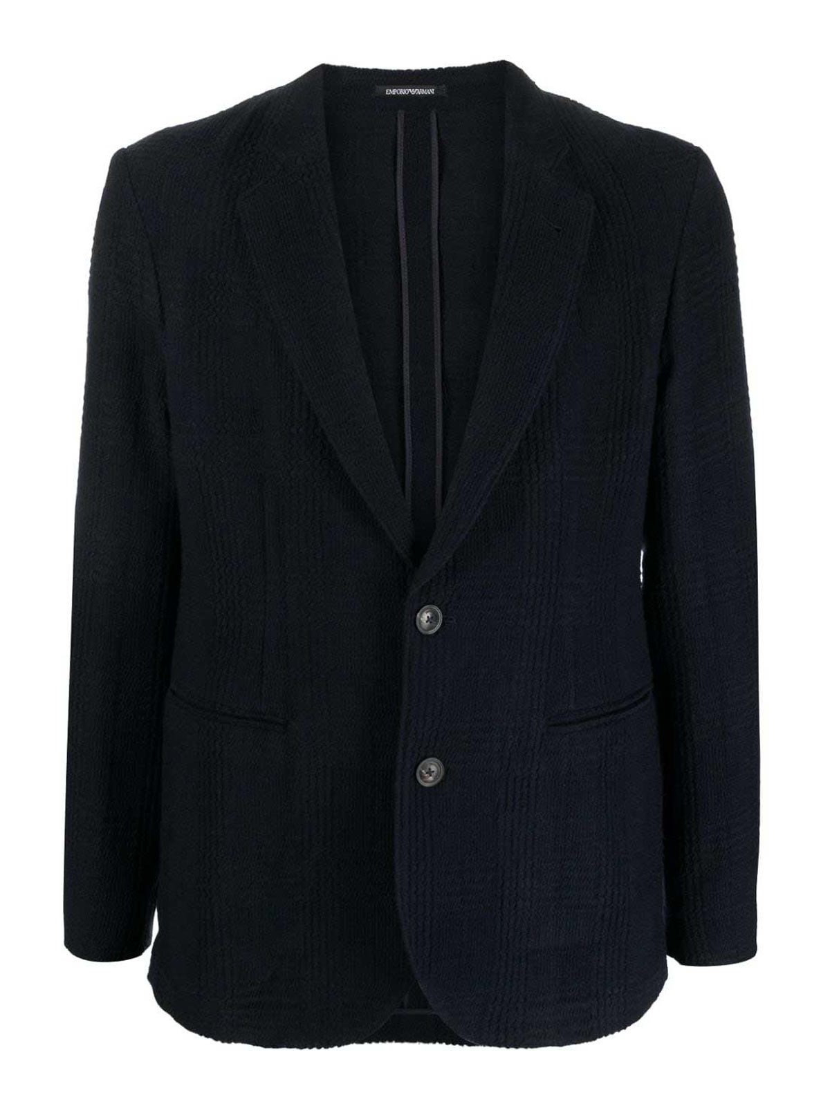 Casual jackets Emporio Armani Wool single breasted blazer jacket