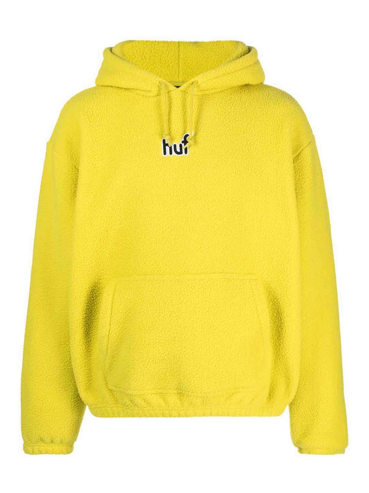 Shop Huf Griffith Fleece Hoodie In Yellow