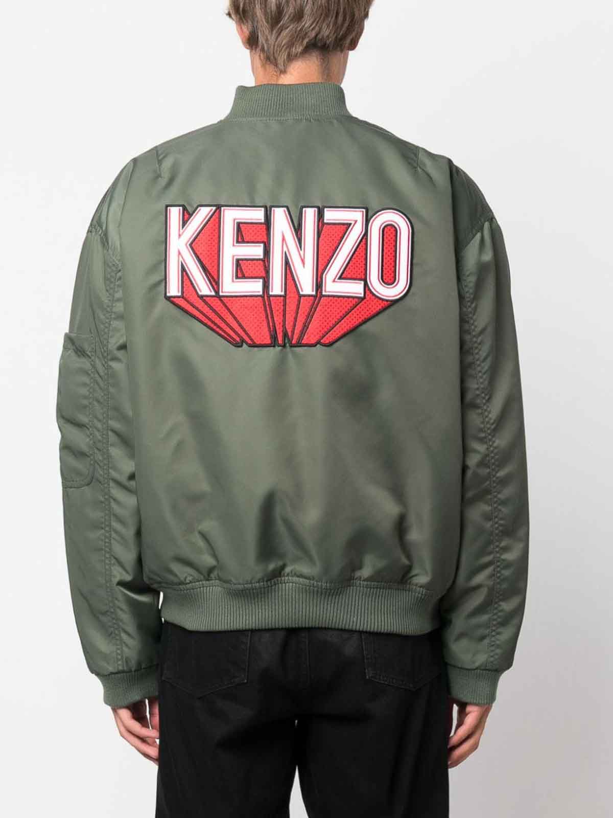 Kenzo Kenzo 3d flight nylon bomber jacket - Men|FD65BL1279OC51