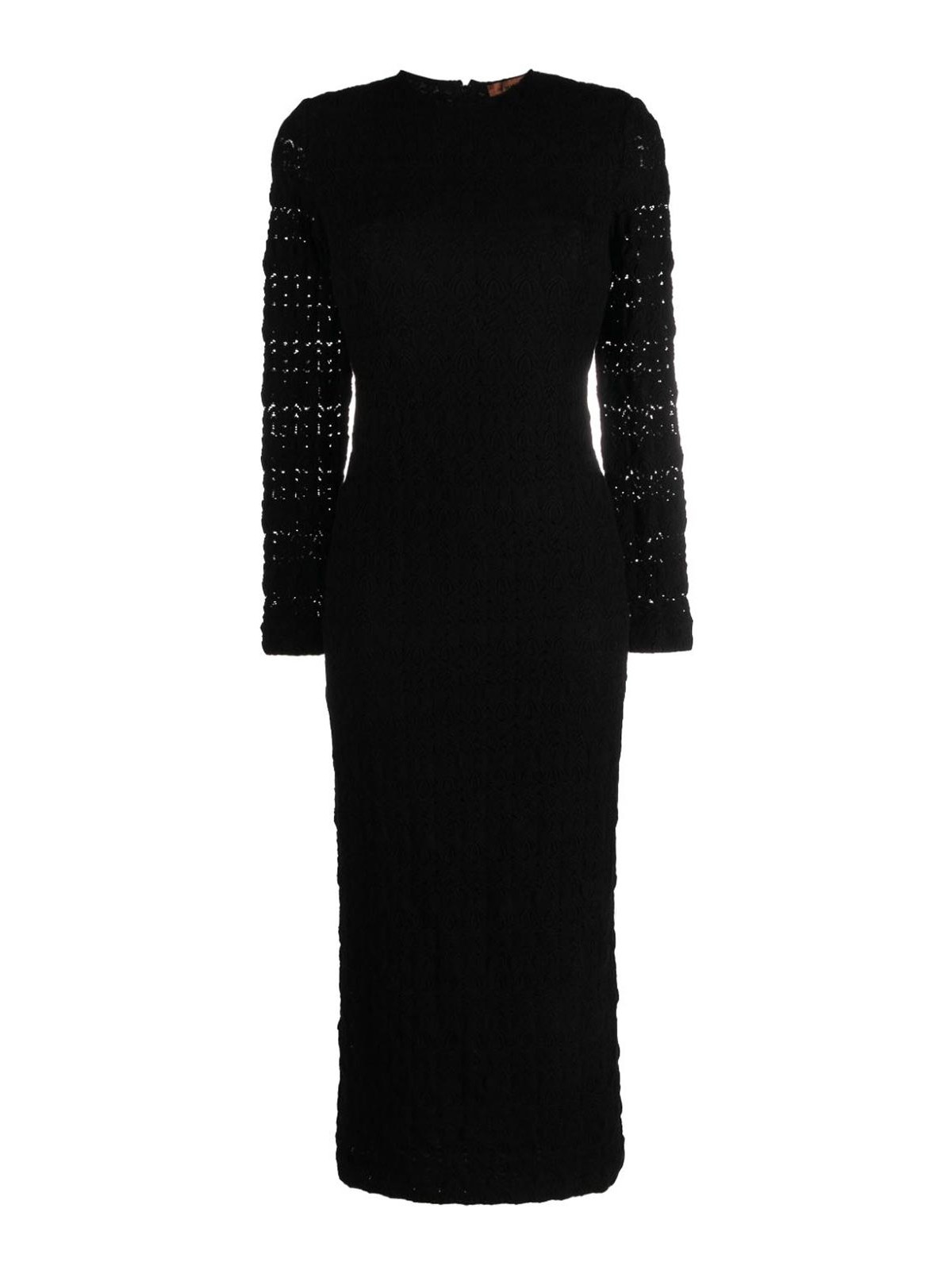 Missoni Viscose long dress - Black - Women|DS23WG40BR00SU93911 Missoni Viscose long dress - Black - Women|DS23WG40BR00SU93911