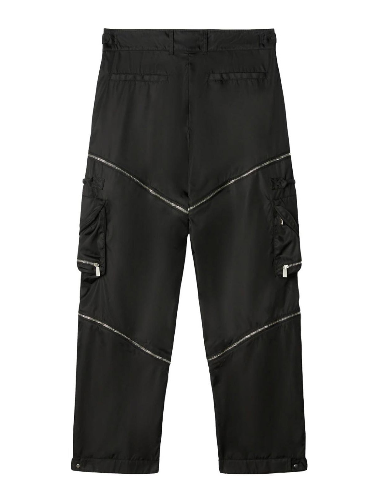 Shop Off-white Nylon Cargo Pants In Black