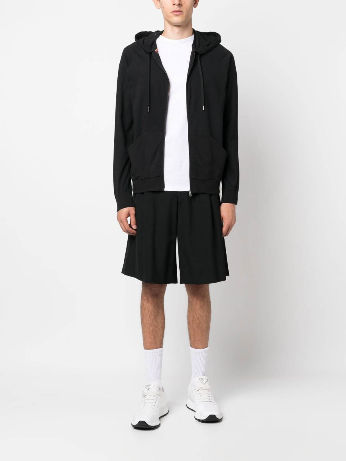 Shop Paul Smith Cotton Hoodie In Black