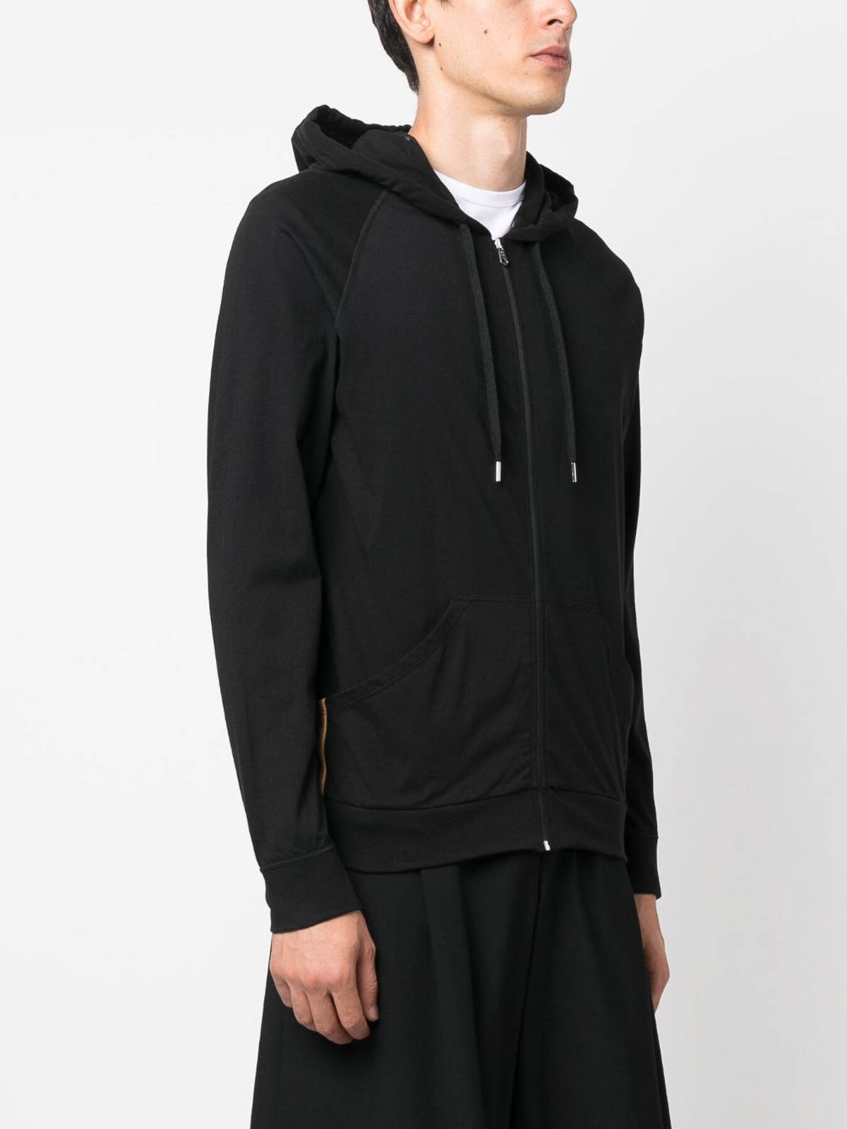 Shop Paul Smith Cotton Hoodie In Black