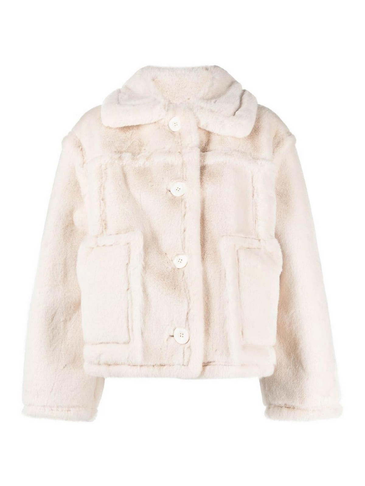 STAND STUDIO XENA FAUX SHEARLING JACKET