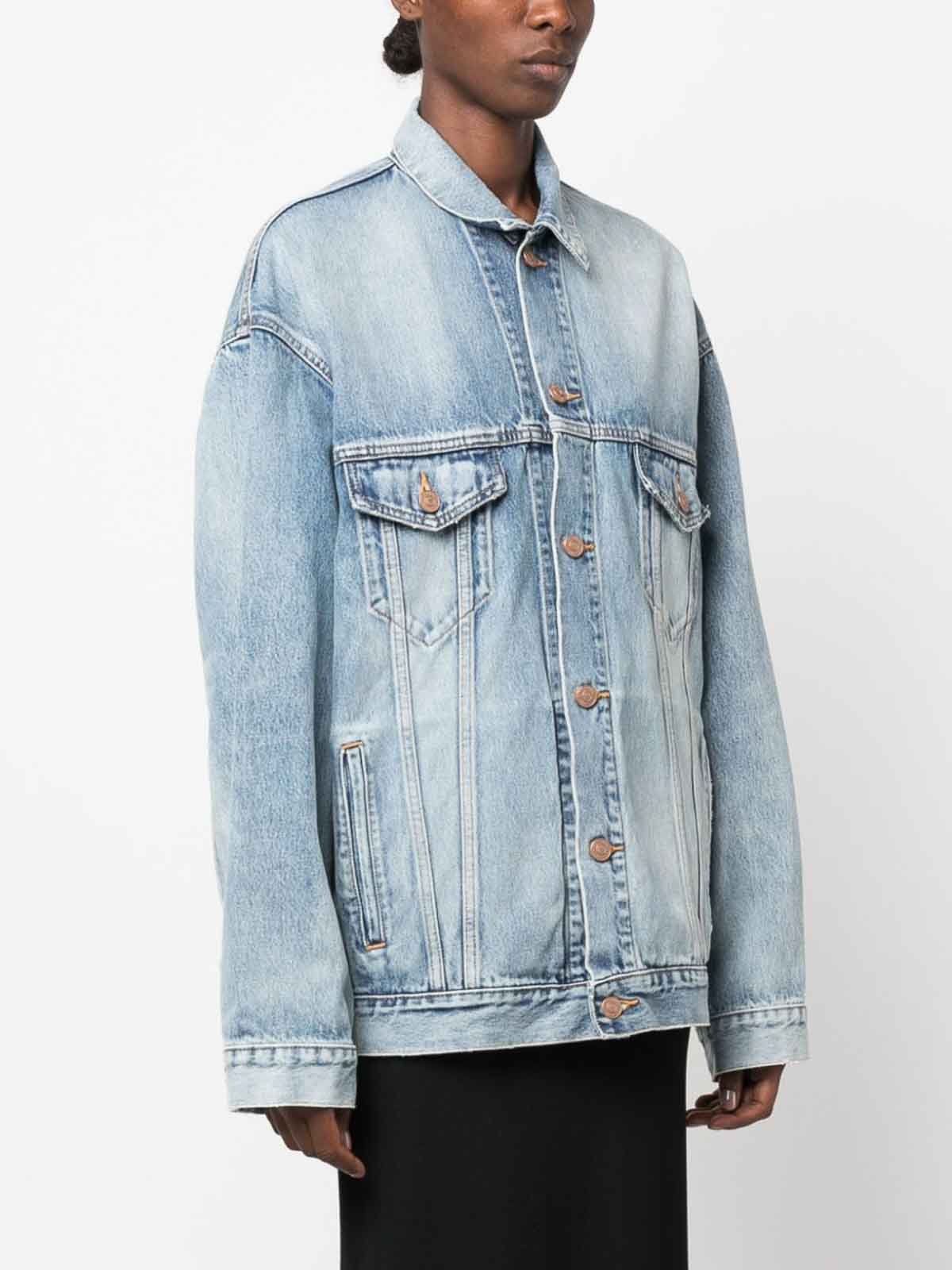 Balenciaga Denim organic cotton jacket - Blue | 678354TDW143341