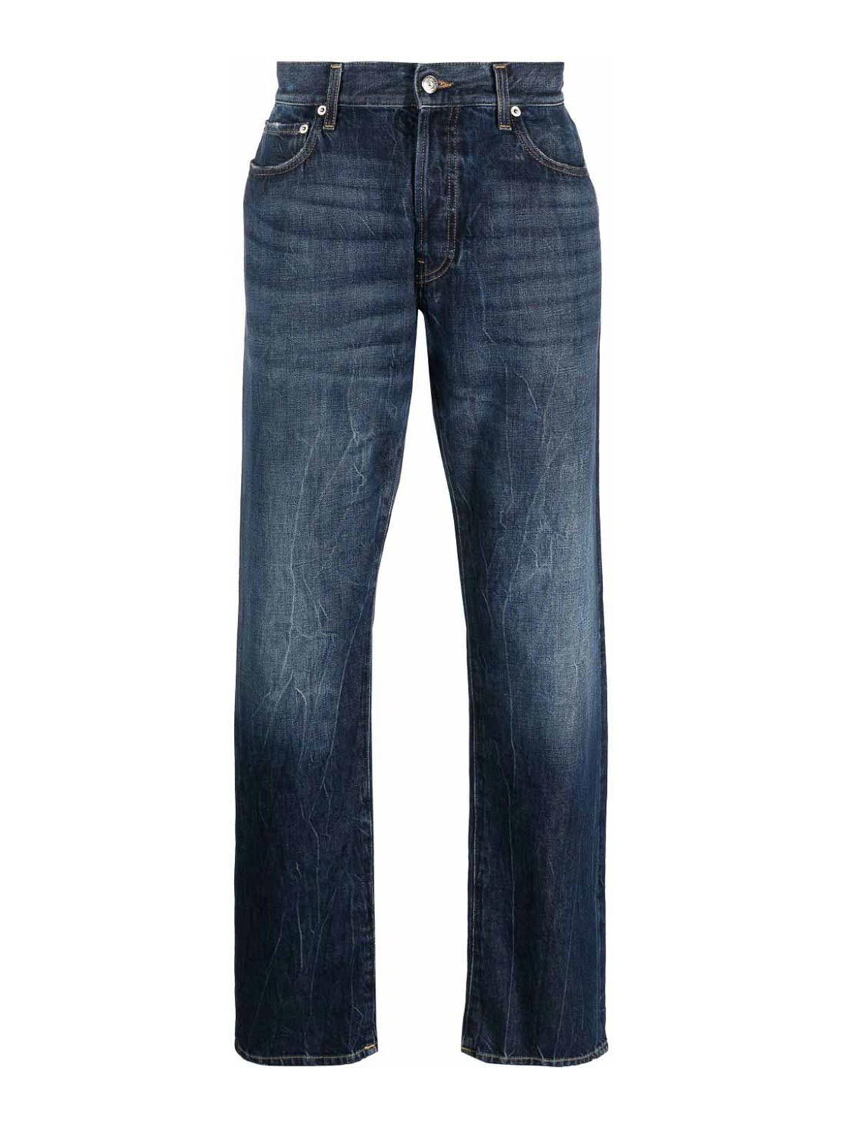 Shop Department 5 Straight Leg Denim Jeans In Blue