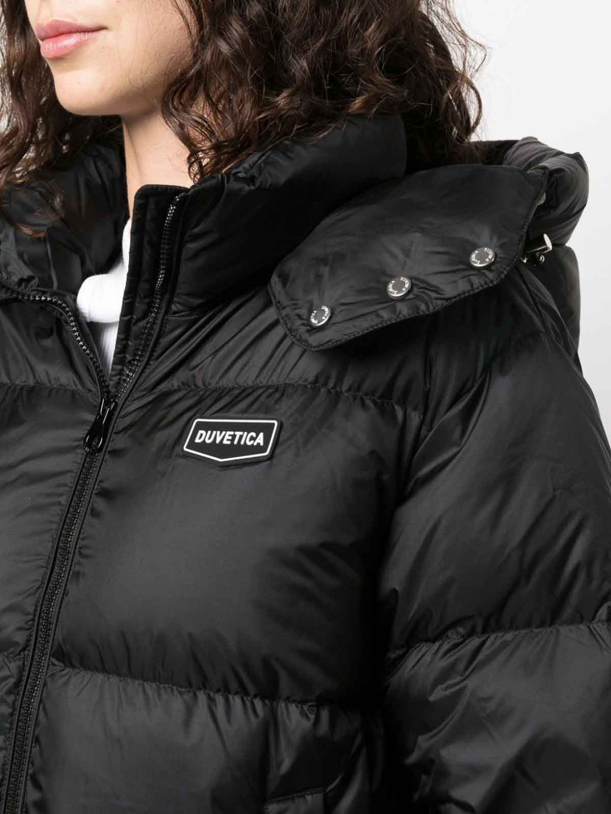 Duvetica Risa hooded down jacket - Black | VDDJ96136K0001RISABKS