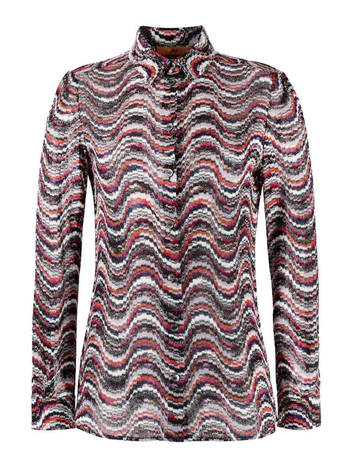 Missoni Waves pattern long sleeve shirt | DS23WJ07BR00NQSM8WF