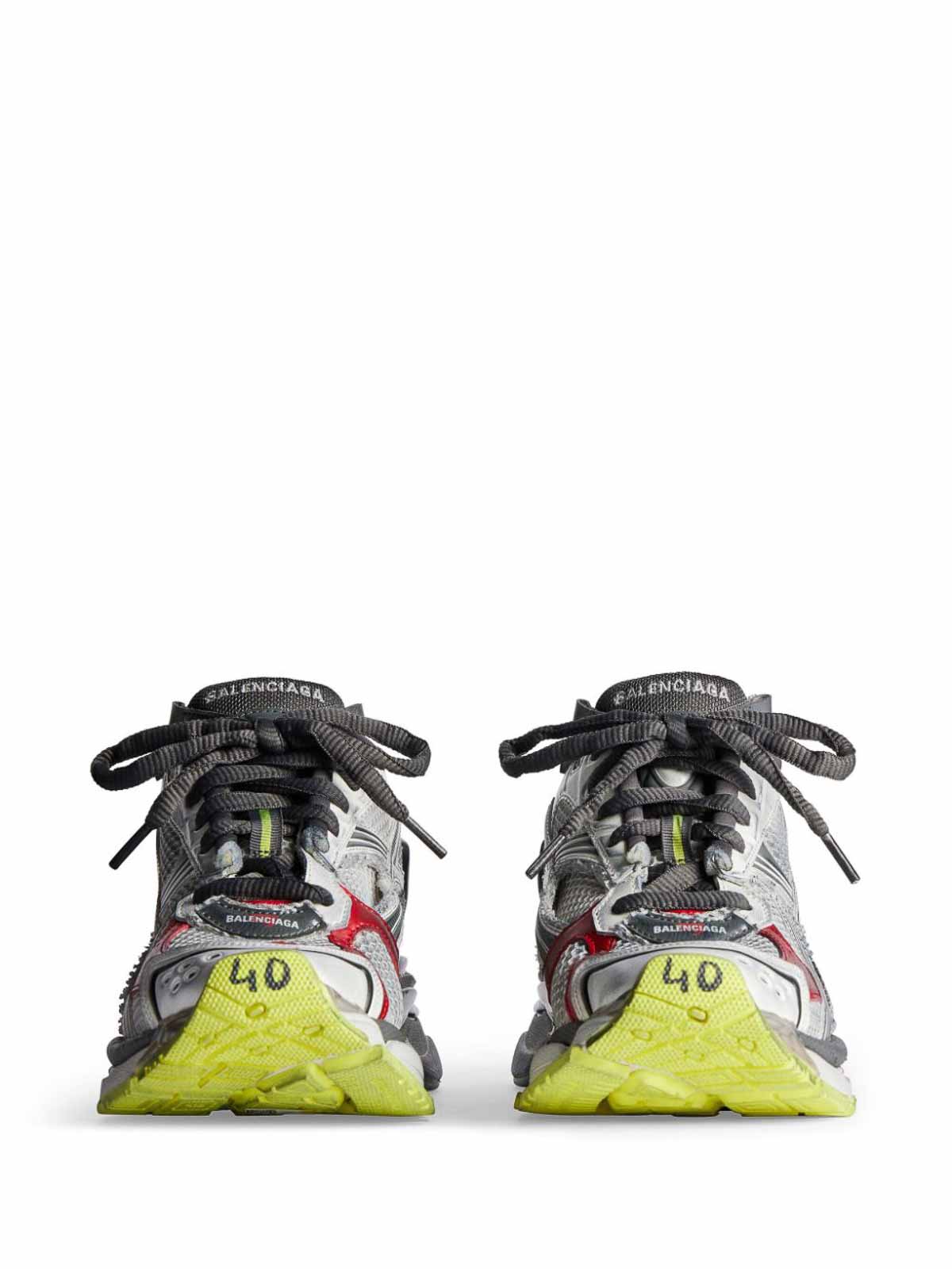 Shop Balenciaga Runner Sneakers In Multicolour