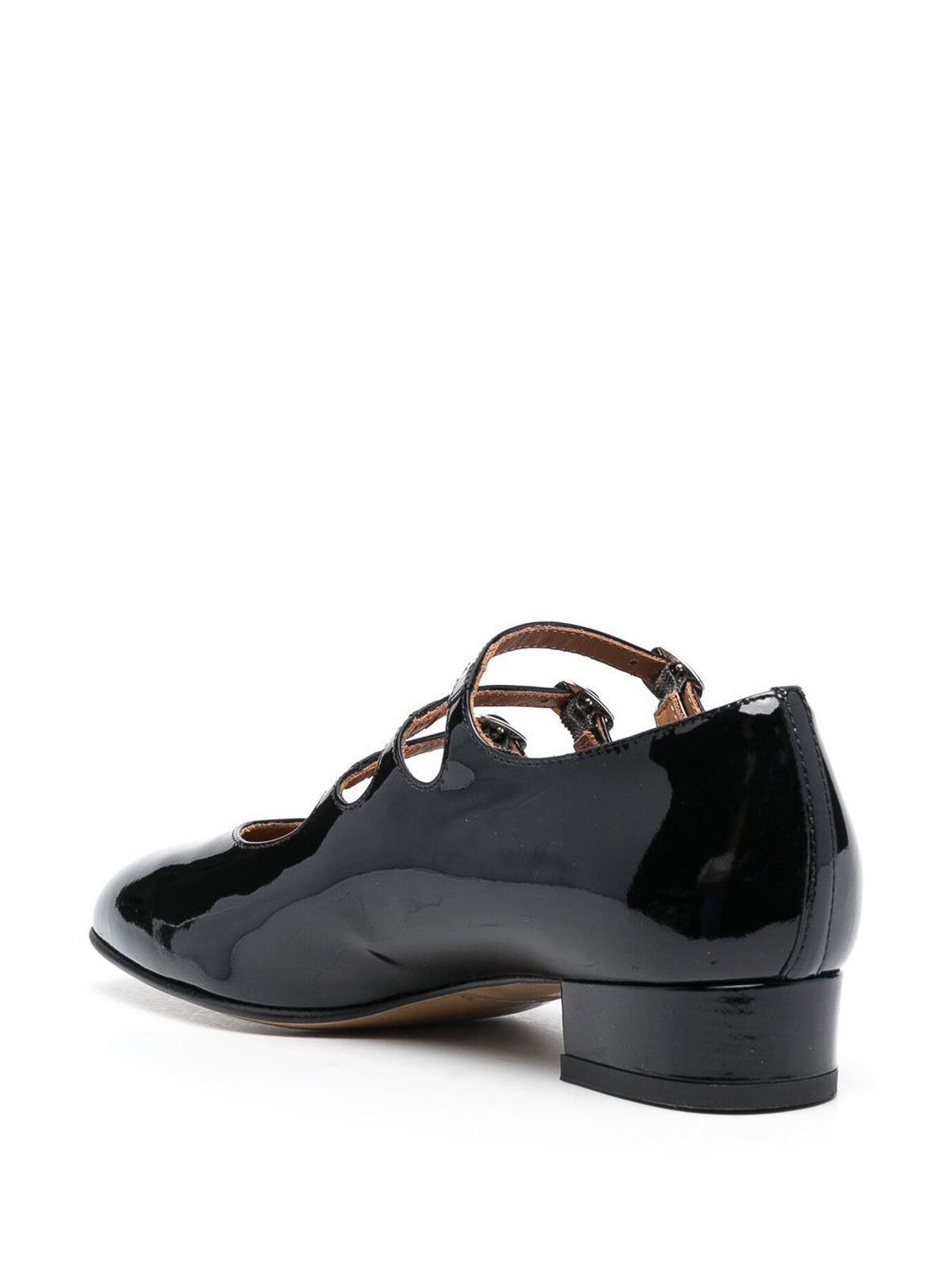 ARIANA black patent leather Mary Janes ballet flats