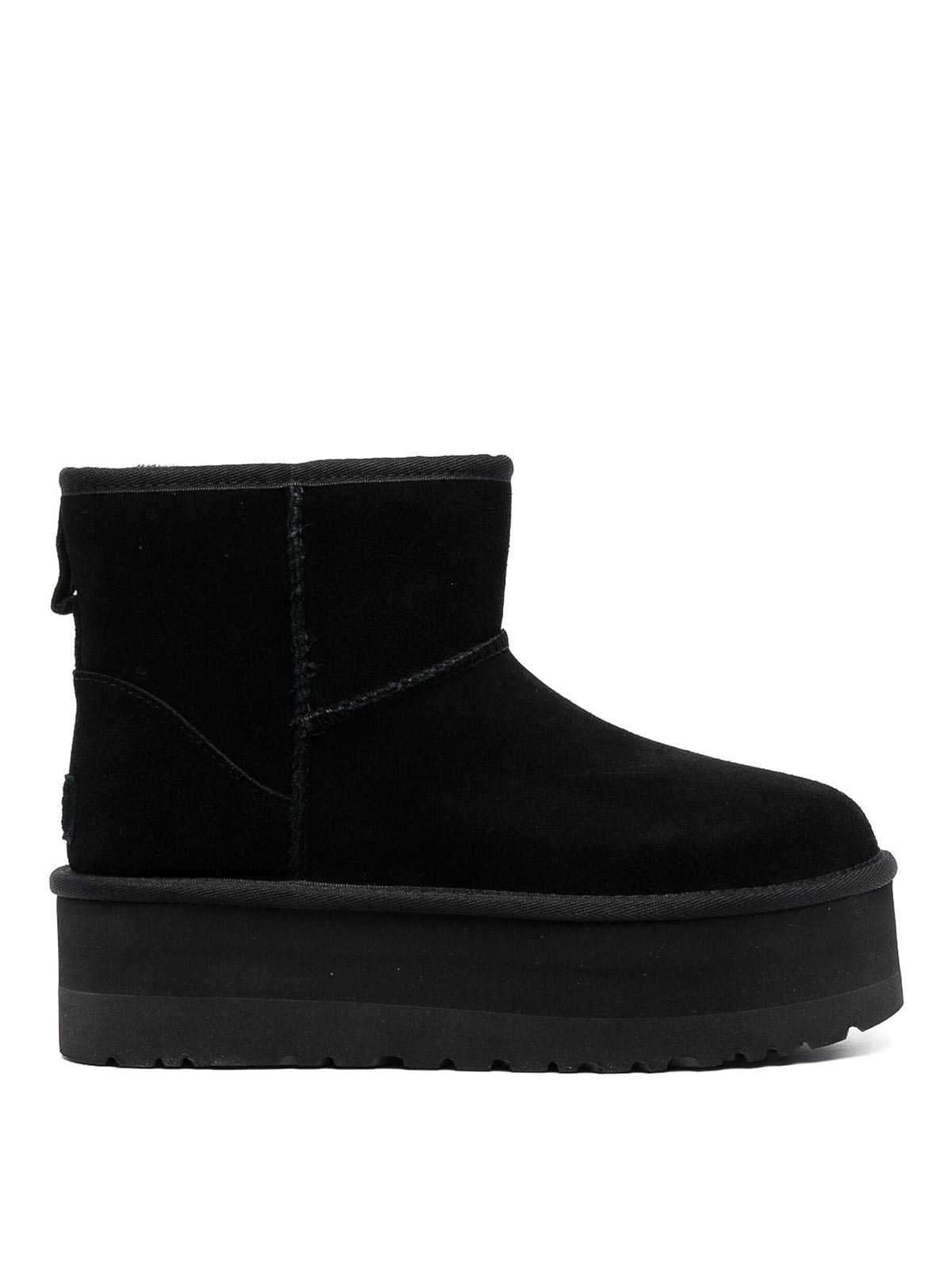 Shop Ugg Classic Mini Platform Boots In Black