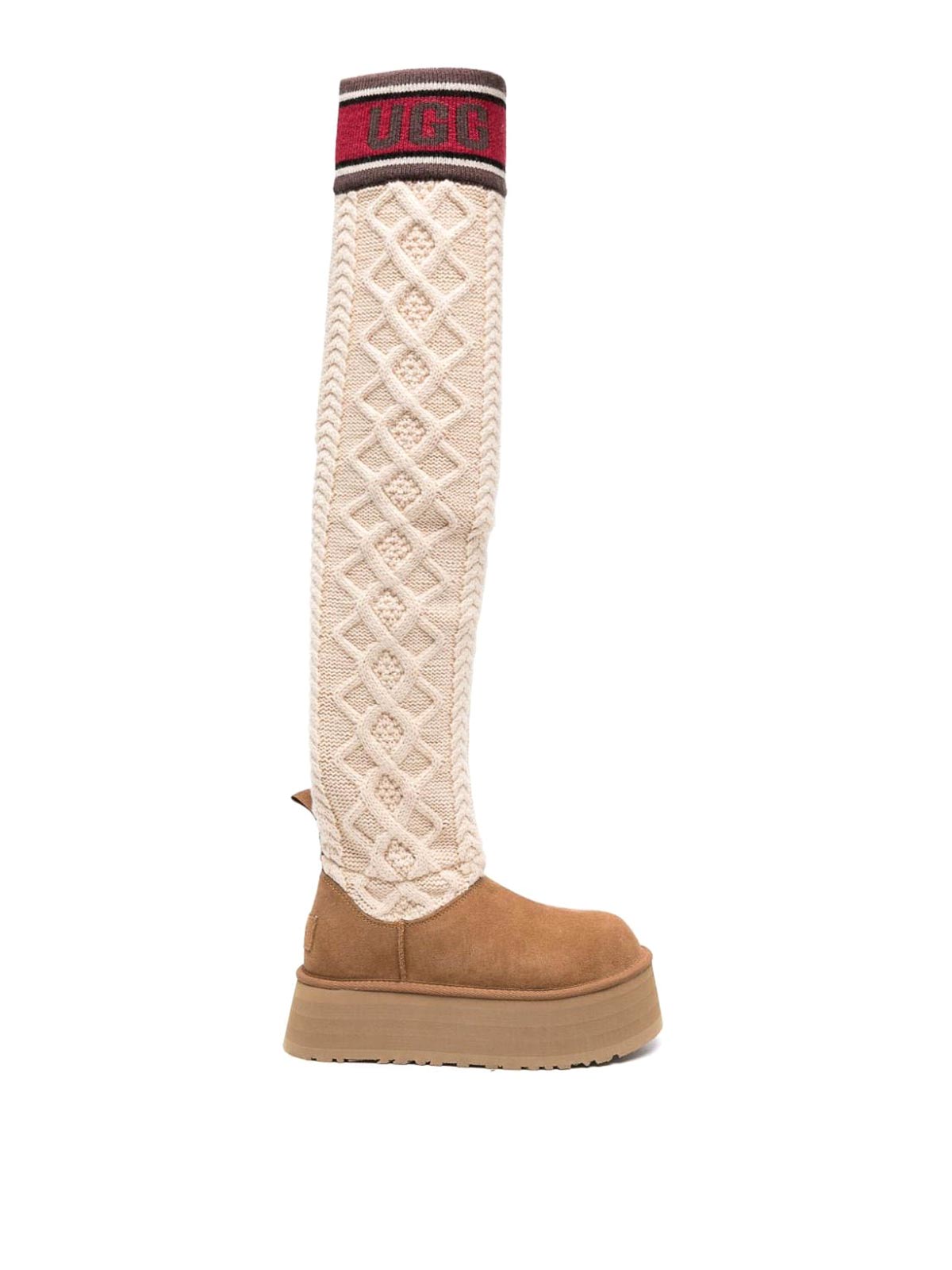 Boots Ugg - Classic sweater letter tall boots - 1144044CHESTNUT