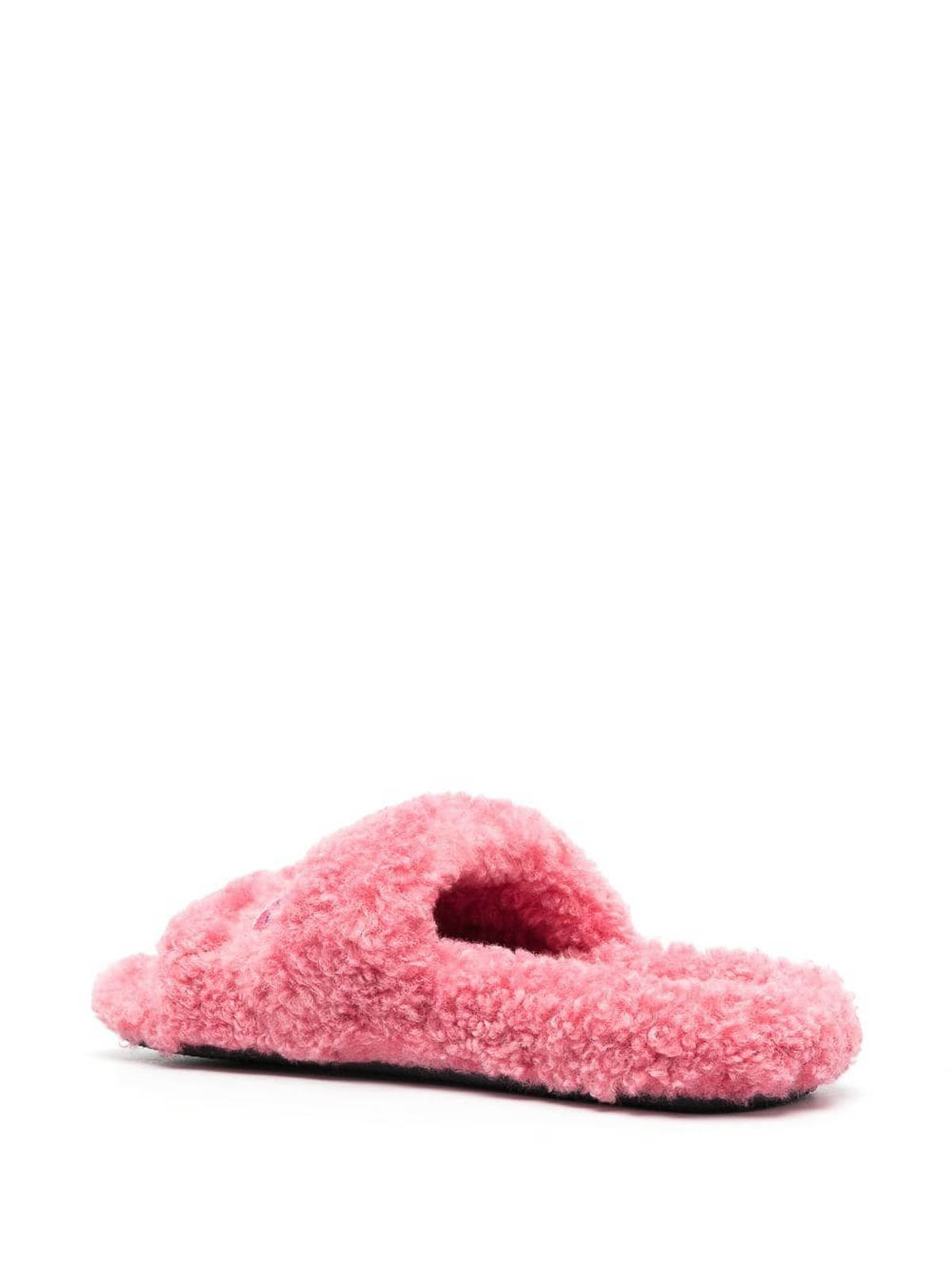 Furry balenciaga discount slides