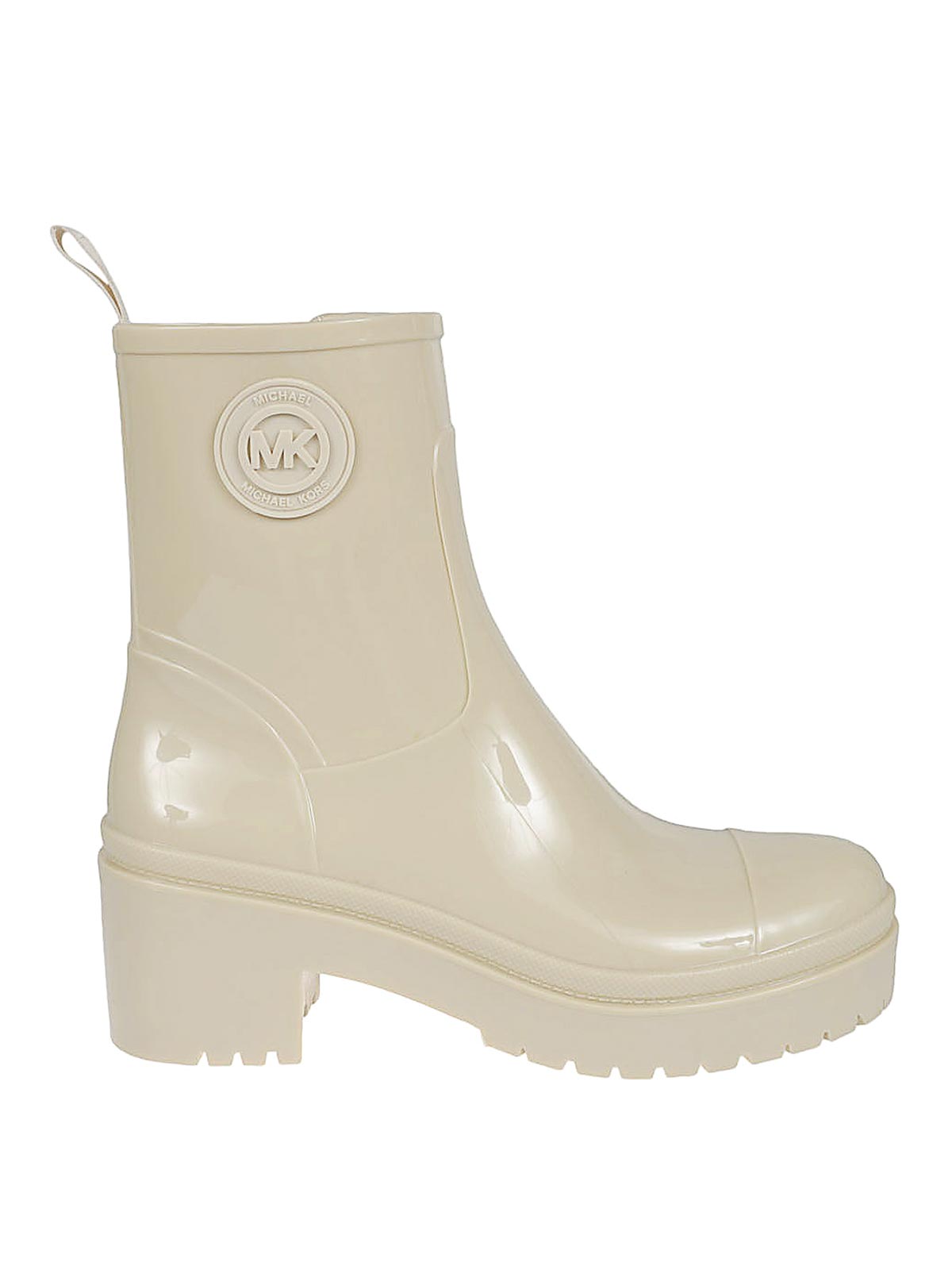Shop Michael Michael Kors Karis Rain Boots In Beige