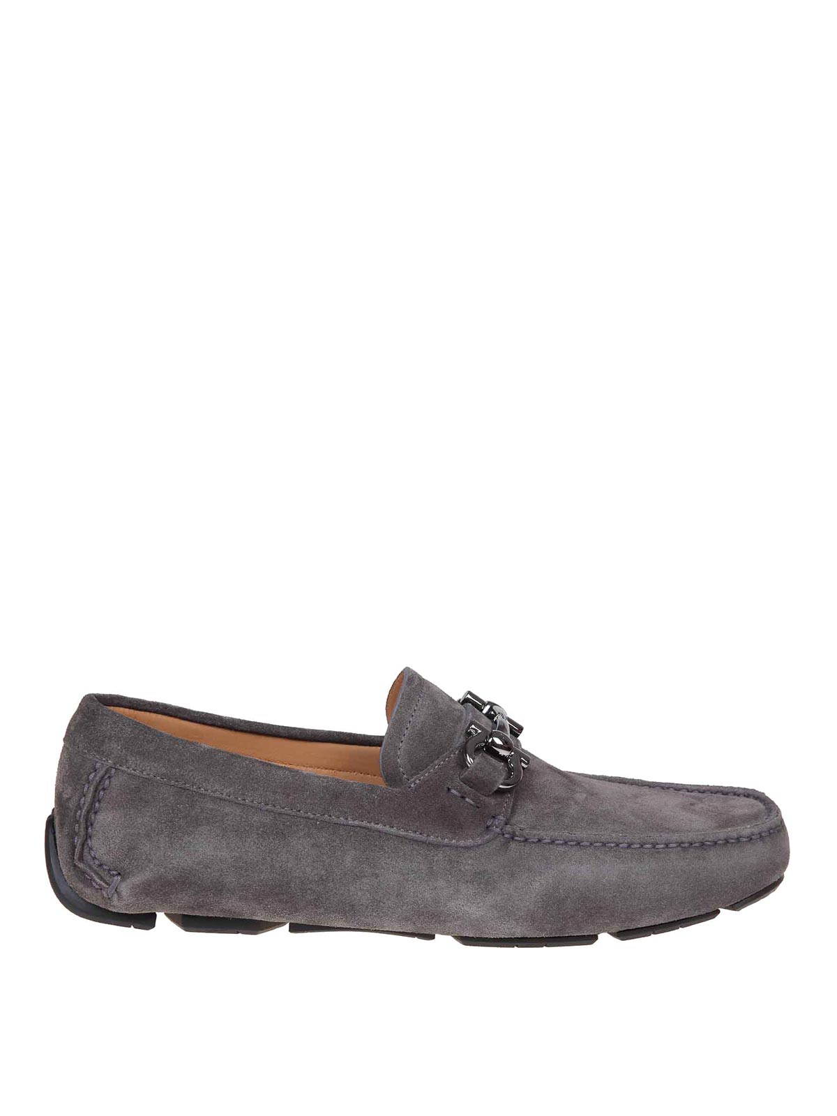 Loafers & Slippers Salvatore Ferragamo - eco Paris moccasin in grey ...