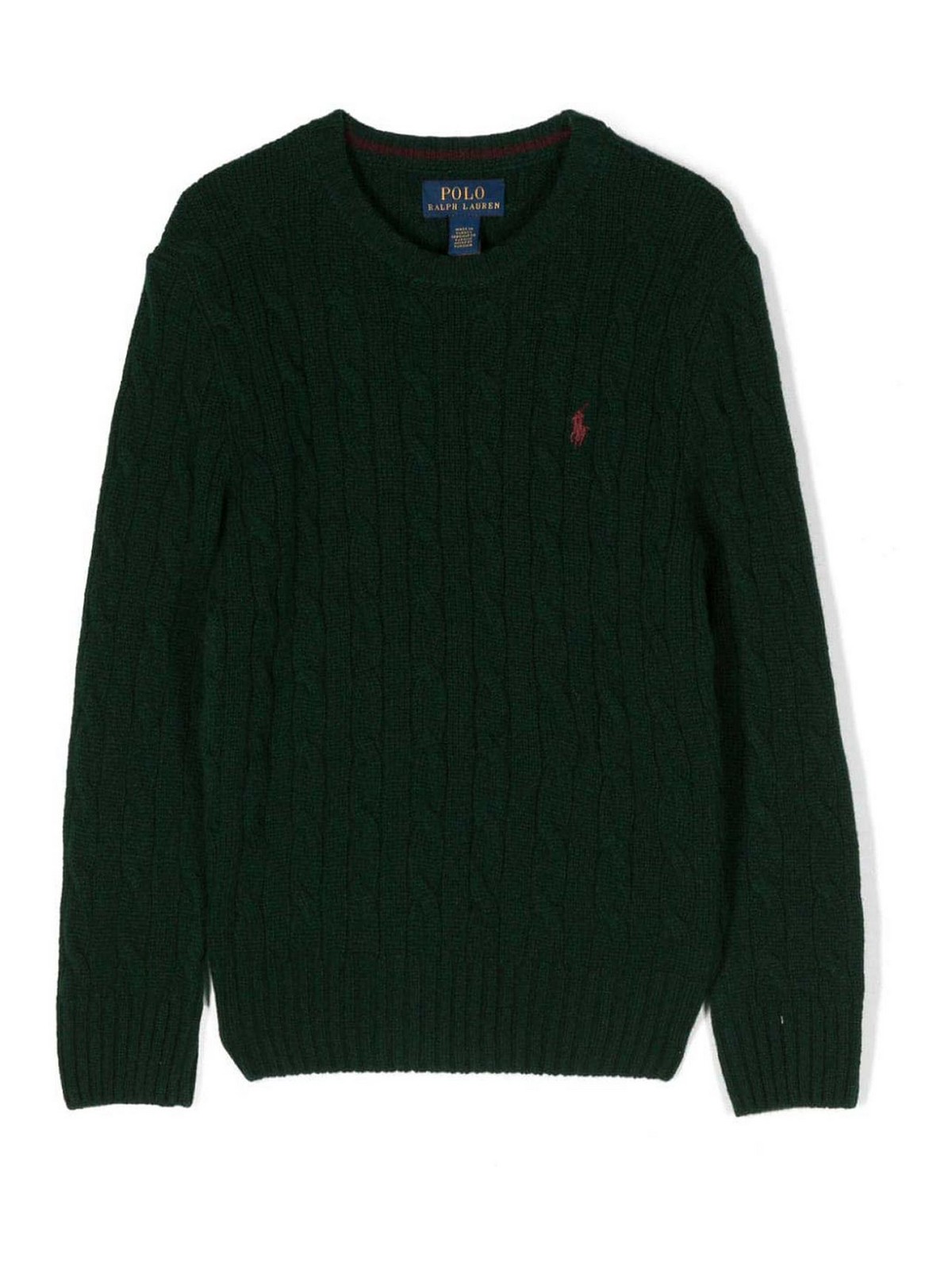 Polo Ralph Lauren Kids' Ls Cn Po Sweater Pullover In Green