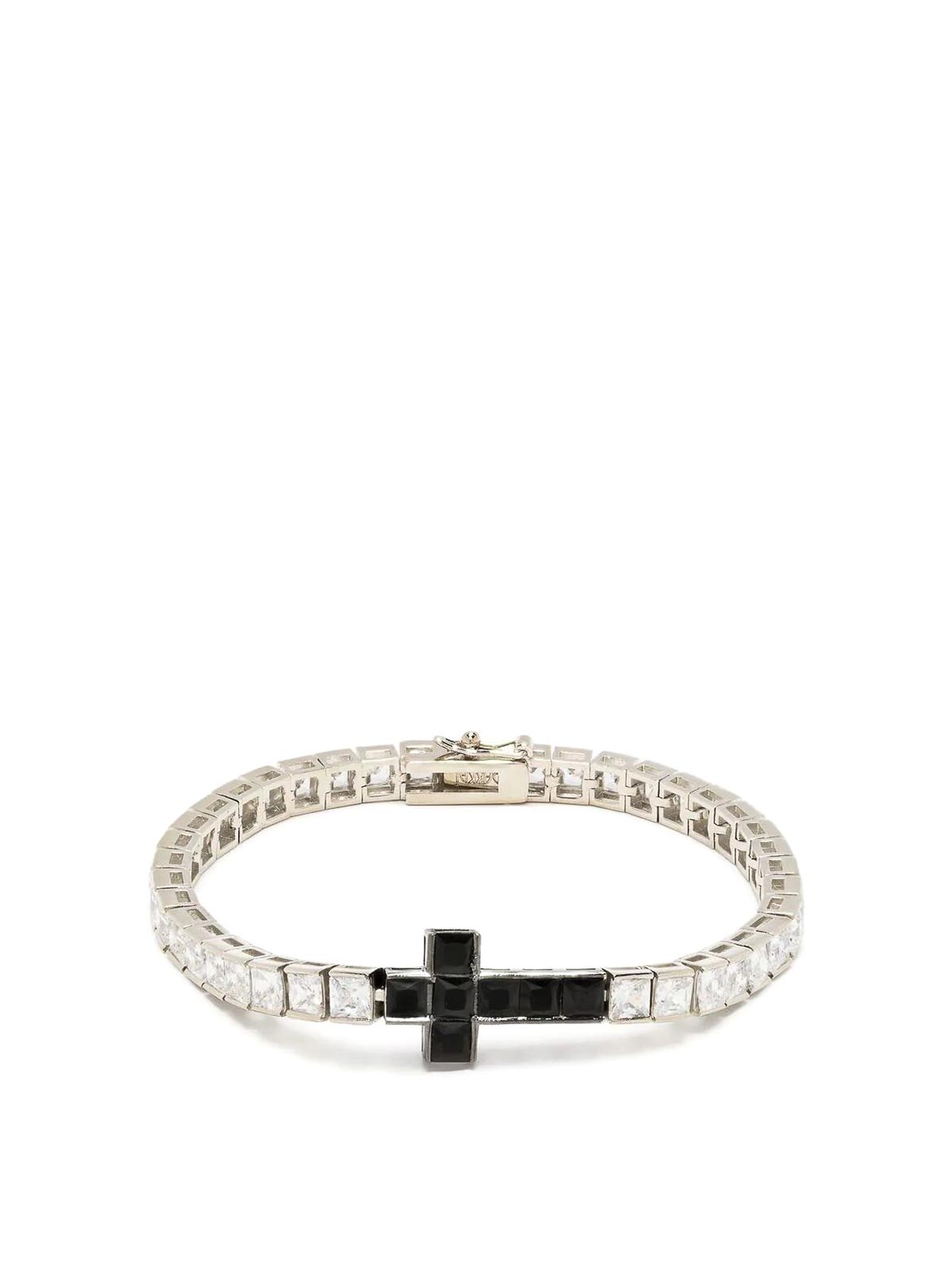 Darkai Cross tennis bracelet - Gold - Men | DIBR0022BBDILBB