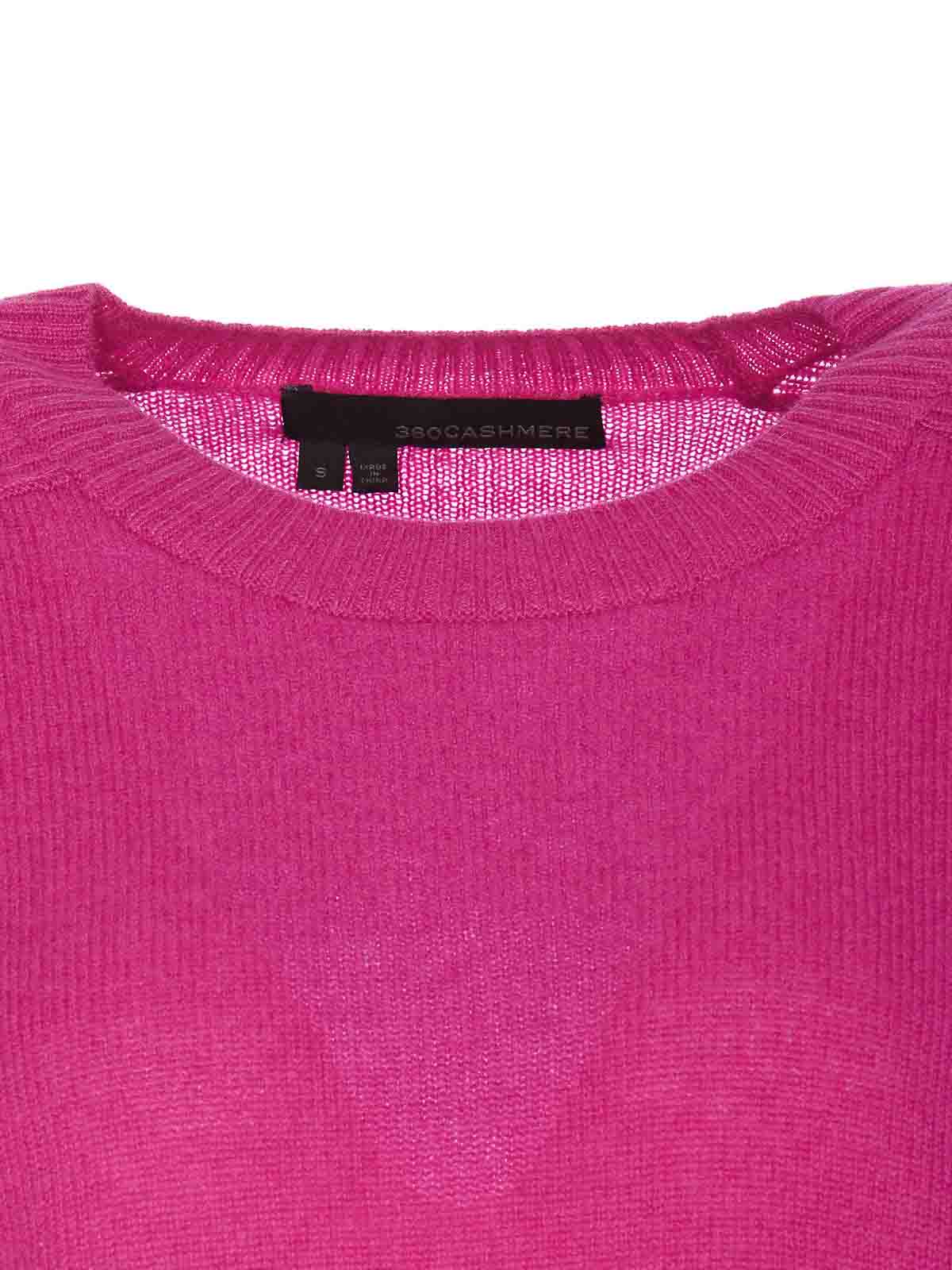 Crew necks 360 Cashmere - Taylor sweater - 60138MAGENTA | thebs.com