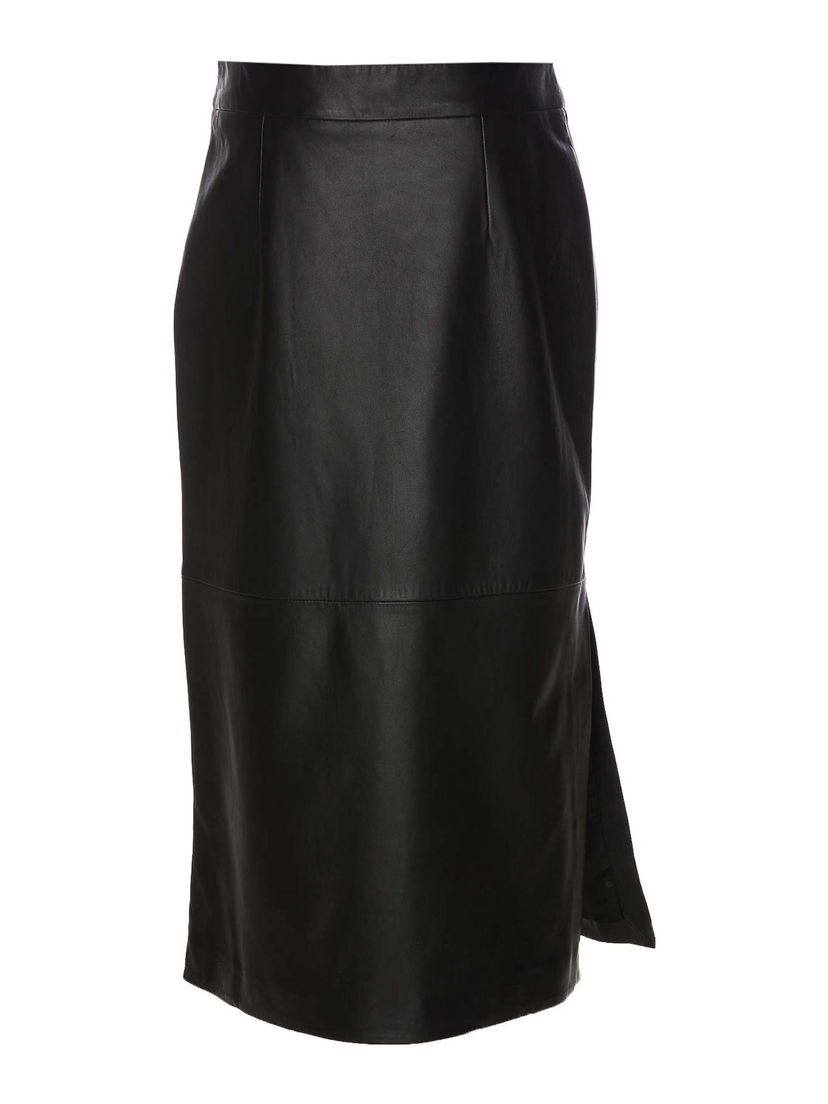 Knee length skirts & Midi Arma - Leather instabul midi skirt ...