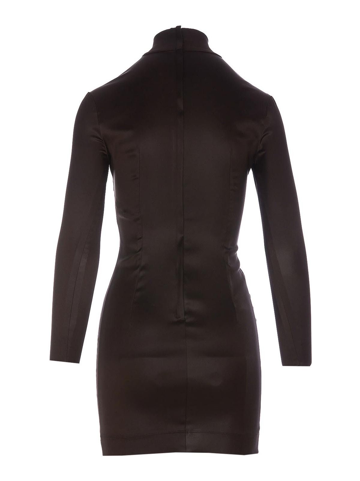 Dolce & Gabbana Short satin dress - Brown|F6R6NTFURMVM1512