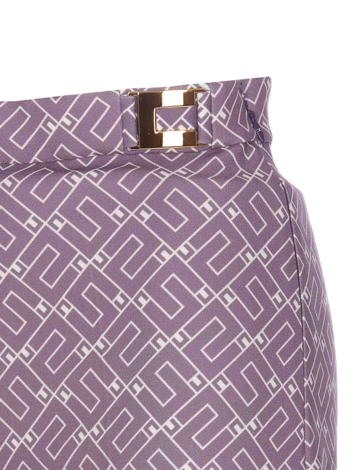 パンツ ELISABETTA FRANCHI Women Pants PA05747E2CI8 Purple Elisabetta Franchi Bordeaux red pants - Purple | PA05747E2CI8