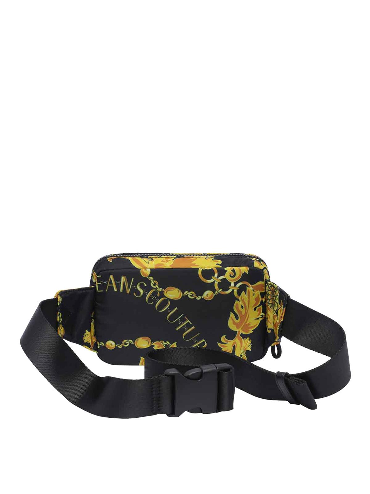 Shop Versace Jeans Couture Chain Couture Belt Bag In Black