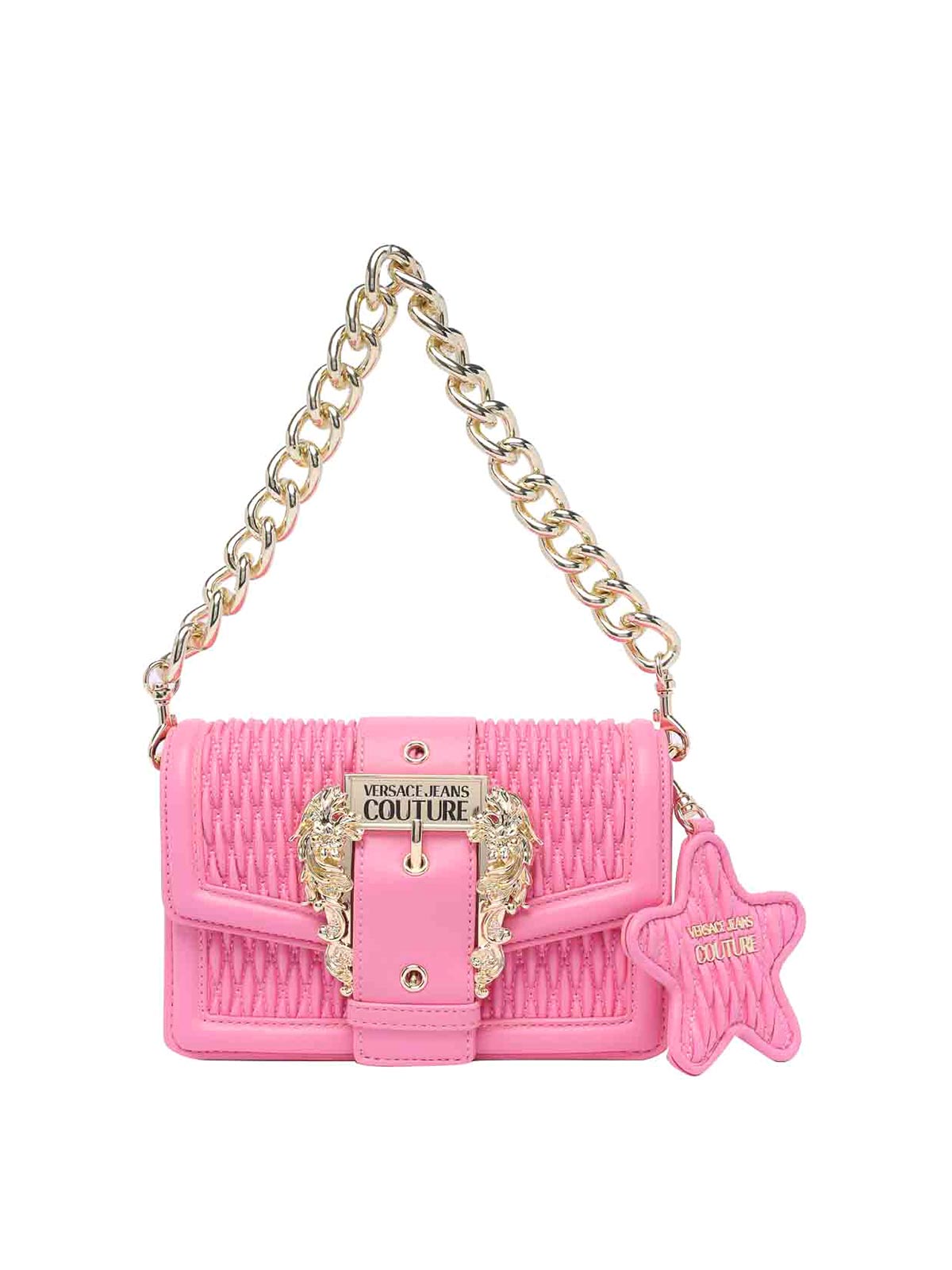 VERSACE JEANS COUTURE ショルダーストラップクロスボディバッグ Versace Jeans Couture バロックバックル ショルダーバッグ