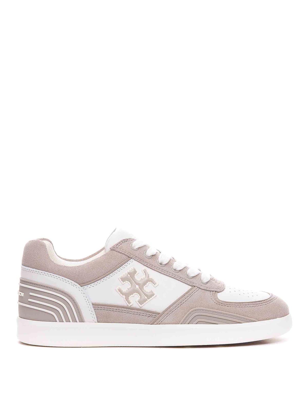 Tory Burch Clover Court Trainers In Beige