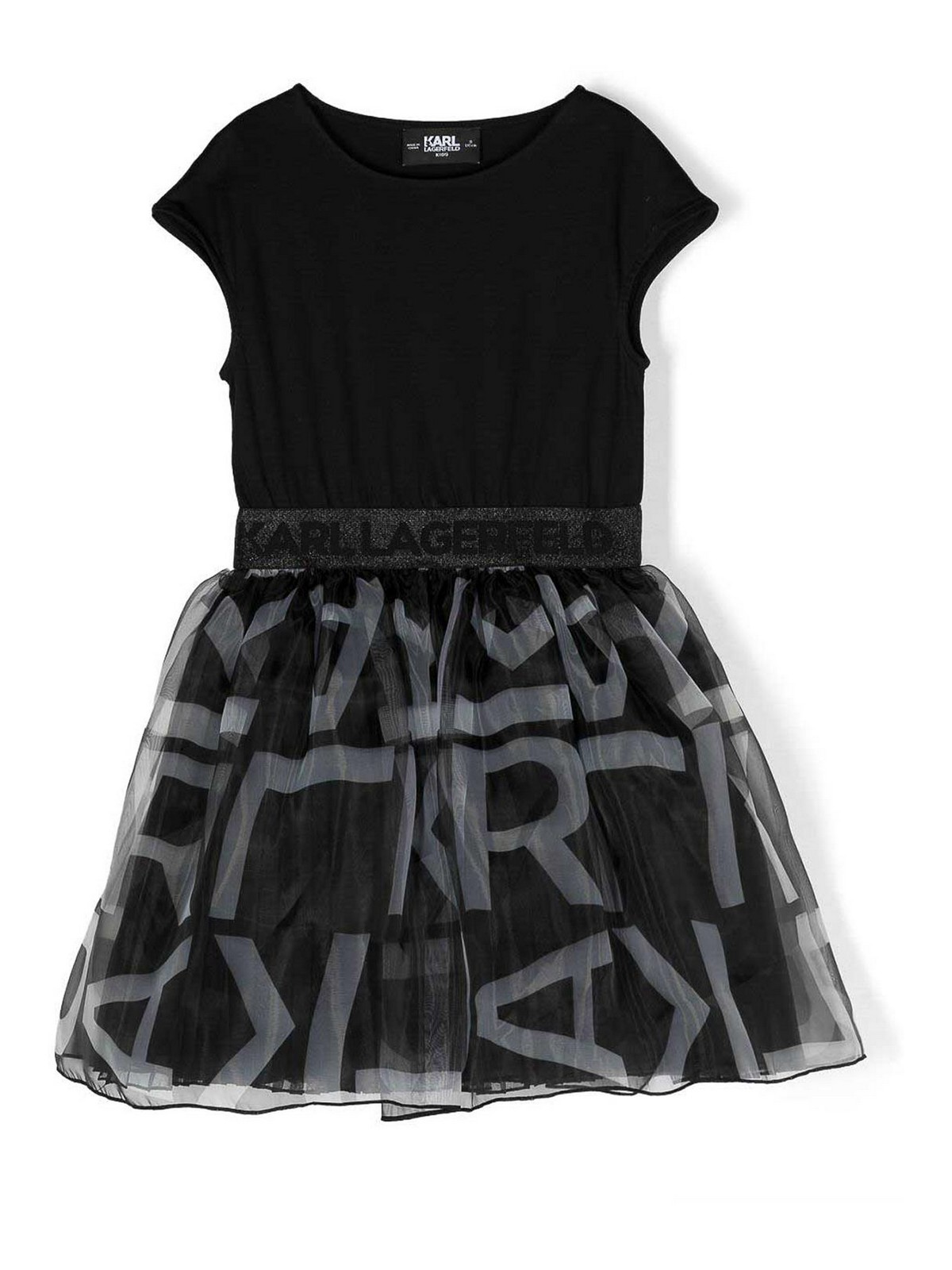 Cocktail dresses Karl Lagerfeld - Black techno girl karl lagerfeld