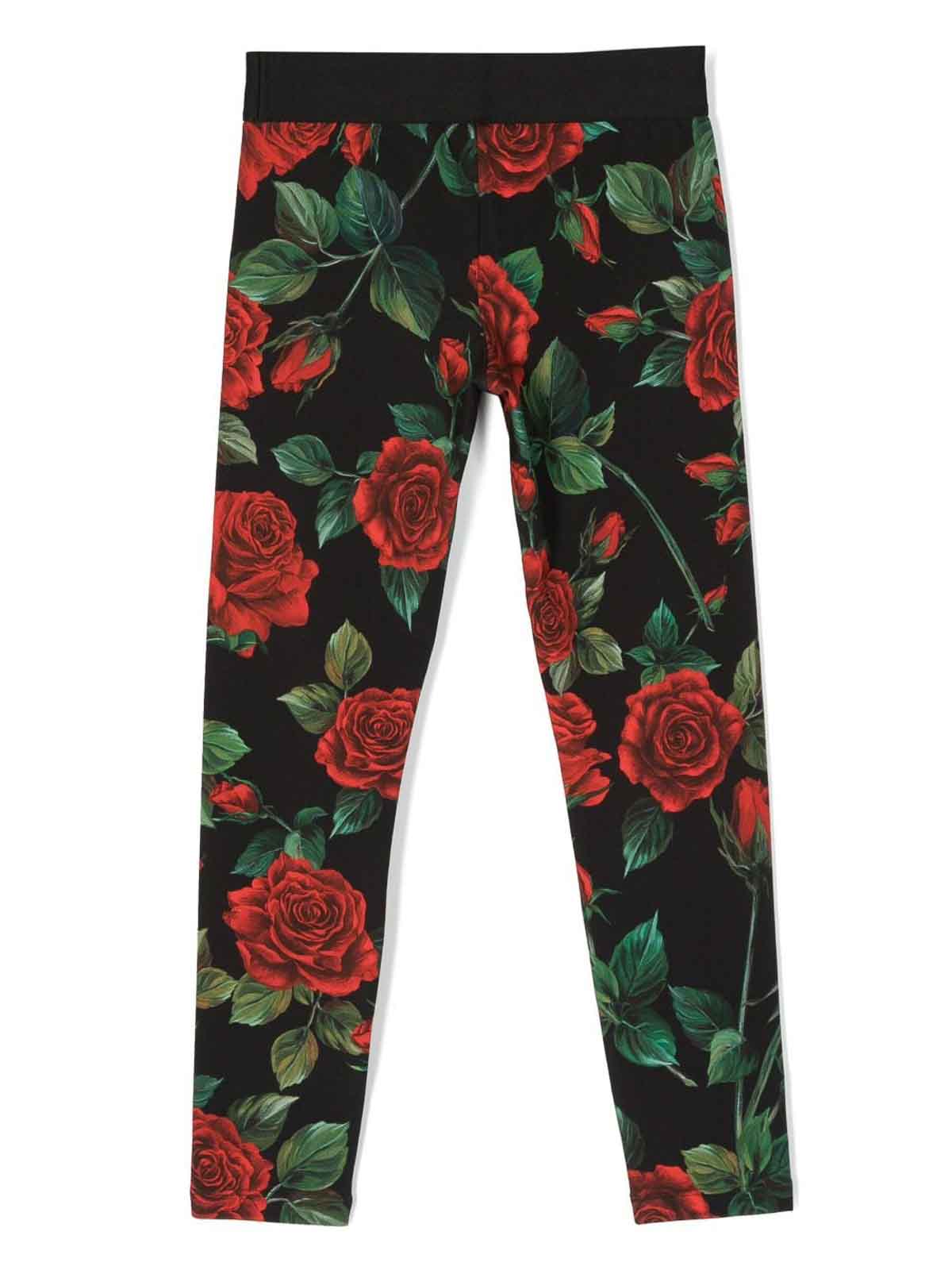 Leggings Dolce & Gabbana - Floral-print leggings - L5JPB8FSG7OHN4VQ