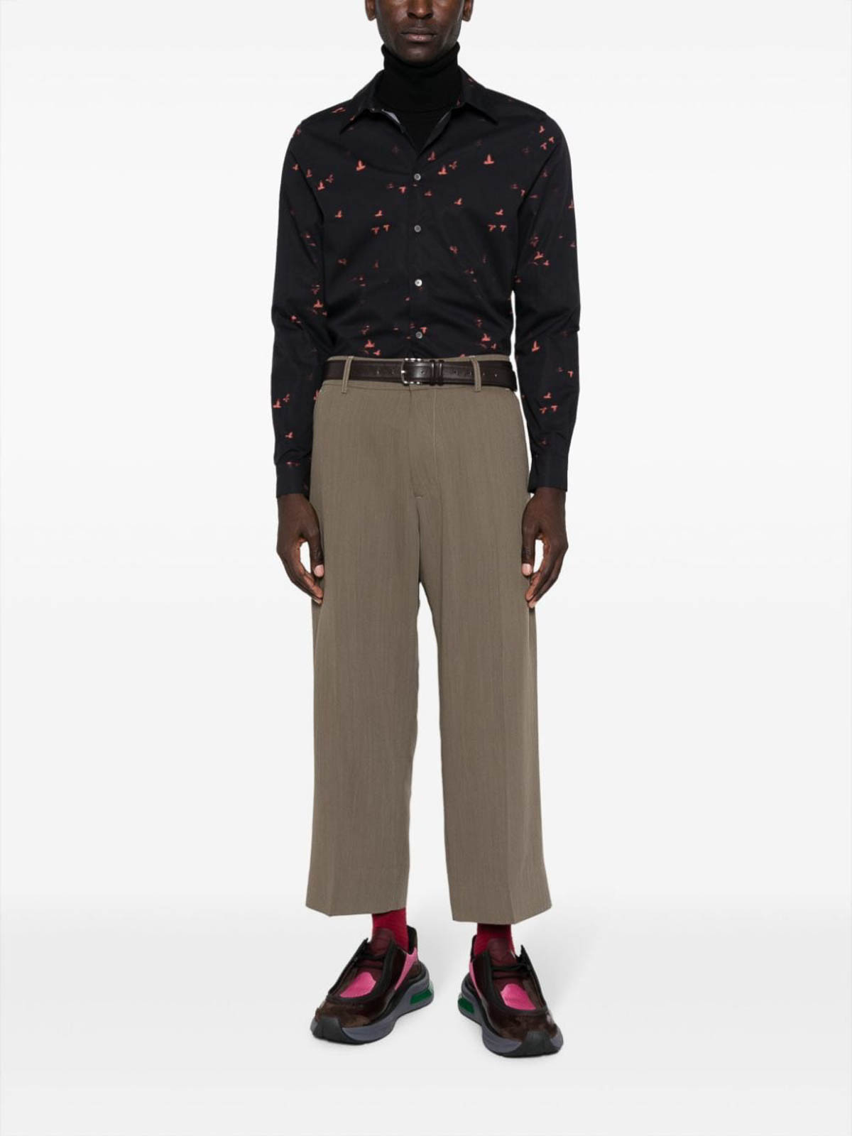 Paul Smith Camicia degli uccelli ombra Nero|M2R149TL2192379