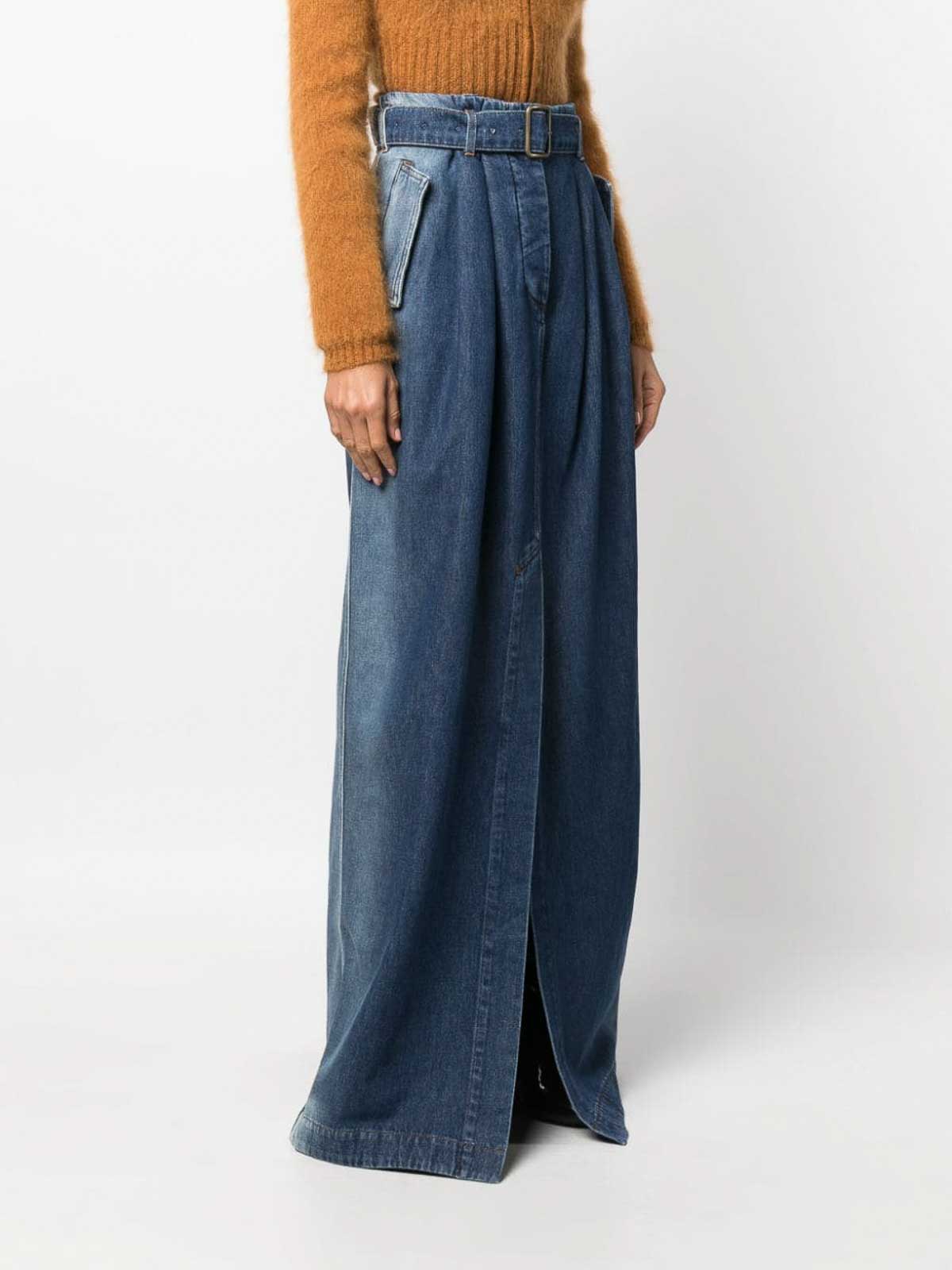 パンツ dries van noten 24ss skirt pants Dries Van Noten Panax Skirt Overlay Pants - Black, 13