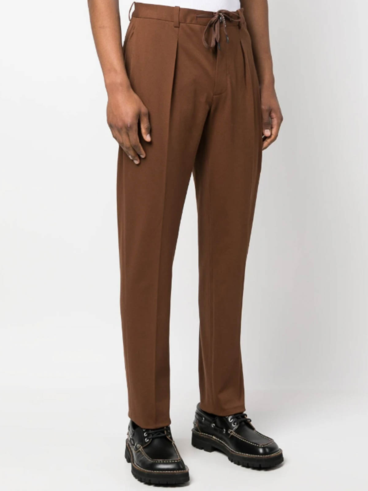 Shop Circolo 1901 Pants With Drawstring In Brown