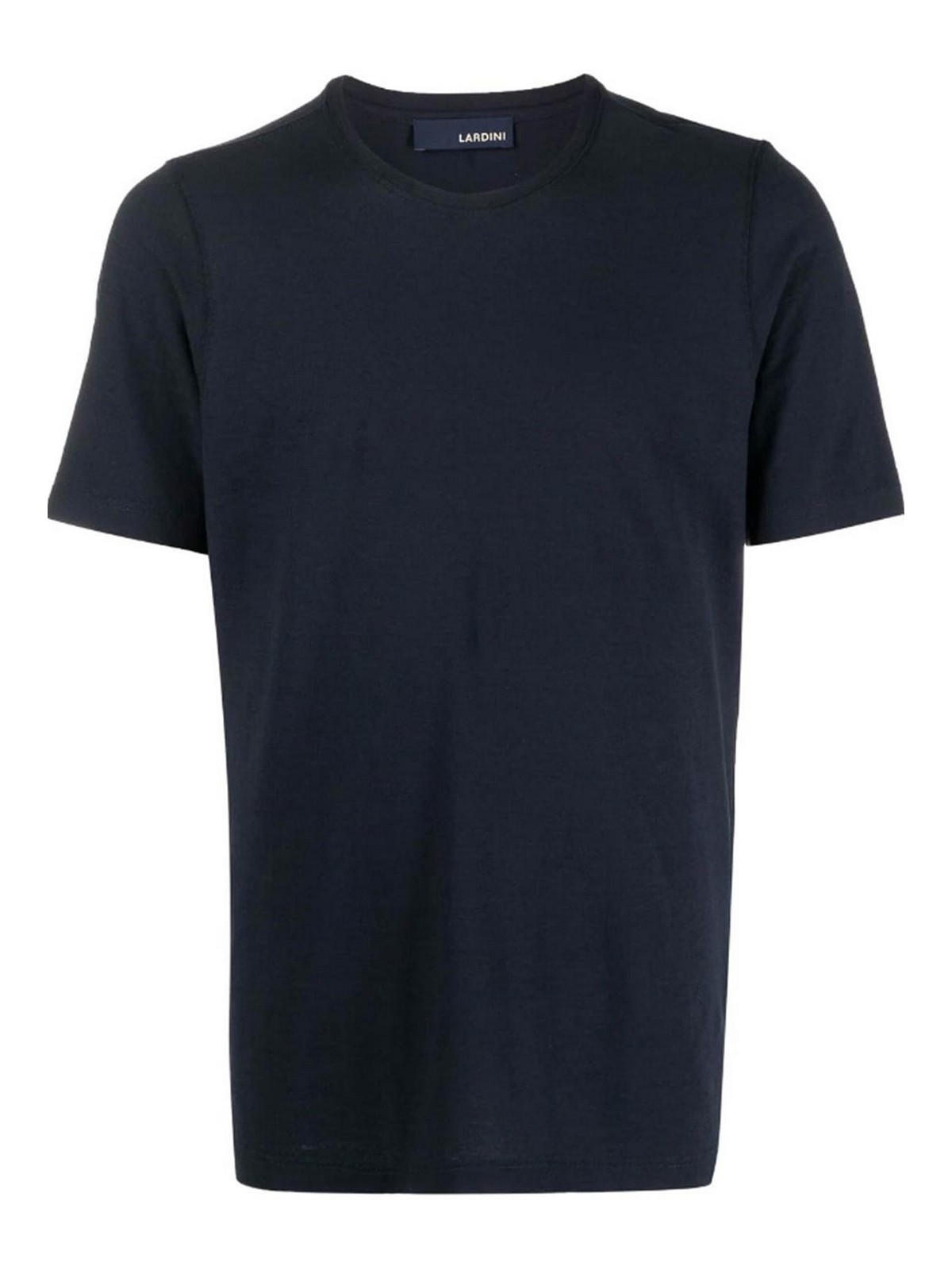 Shop Lardini Round Neck T-shirt In Blue