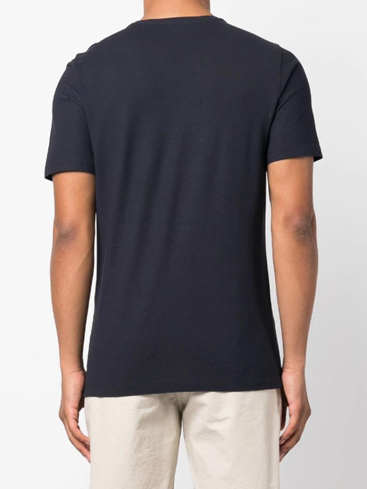 Shop Lardini Round Neck T-shirt In Blue