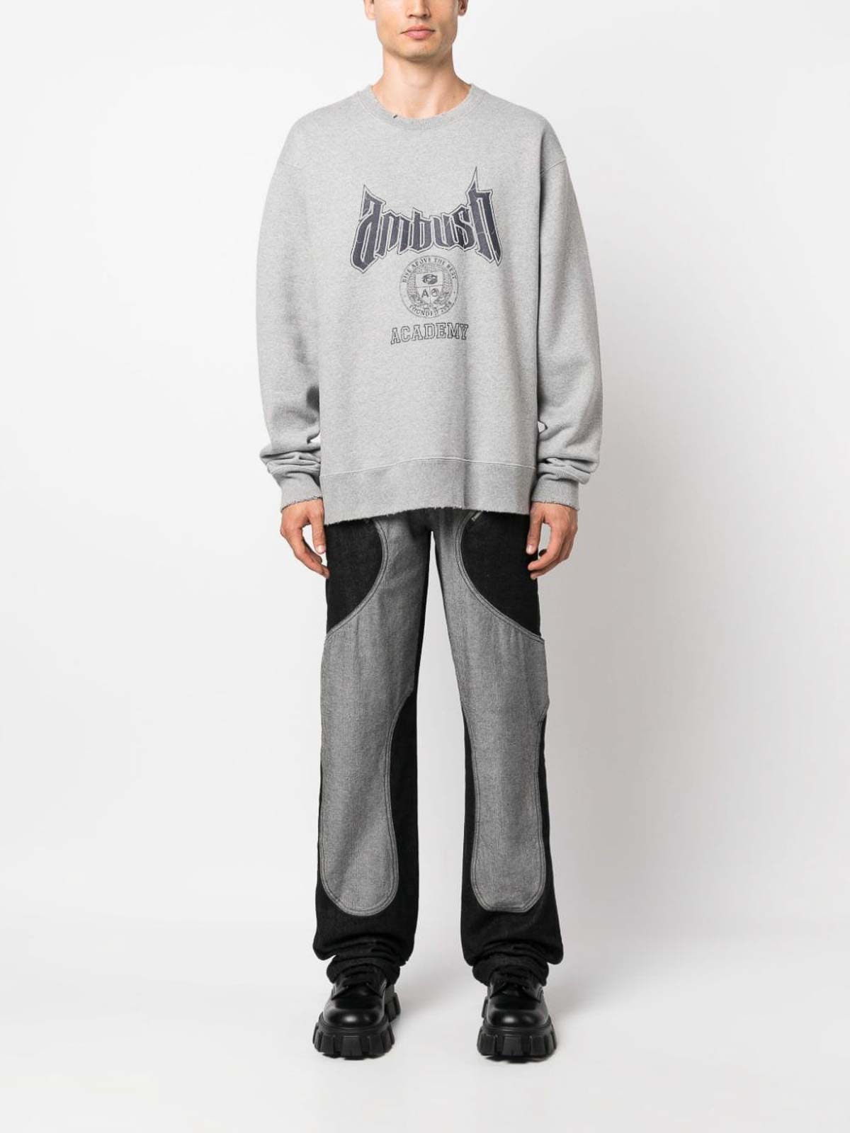 Ambush クルーネック - グレー|BMBA034F23FLE0010546