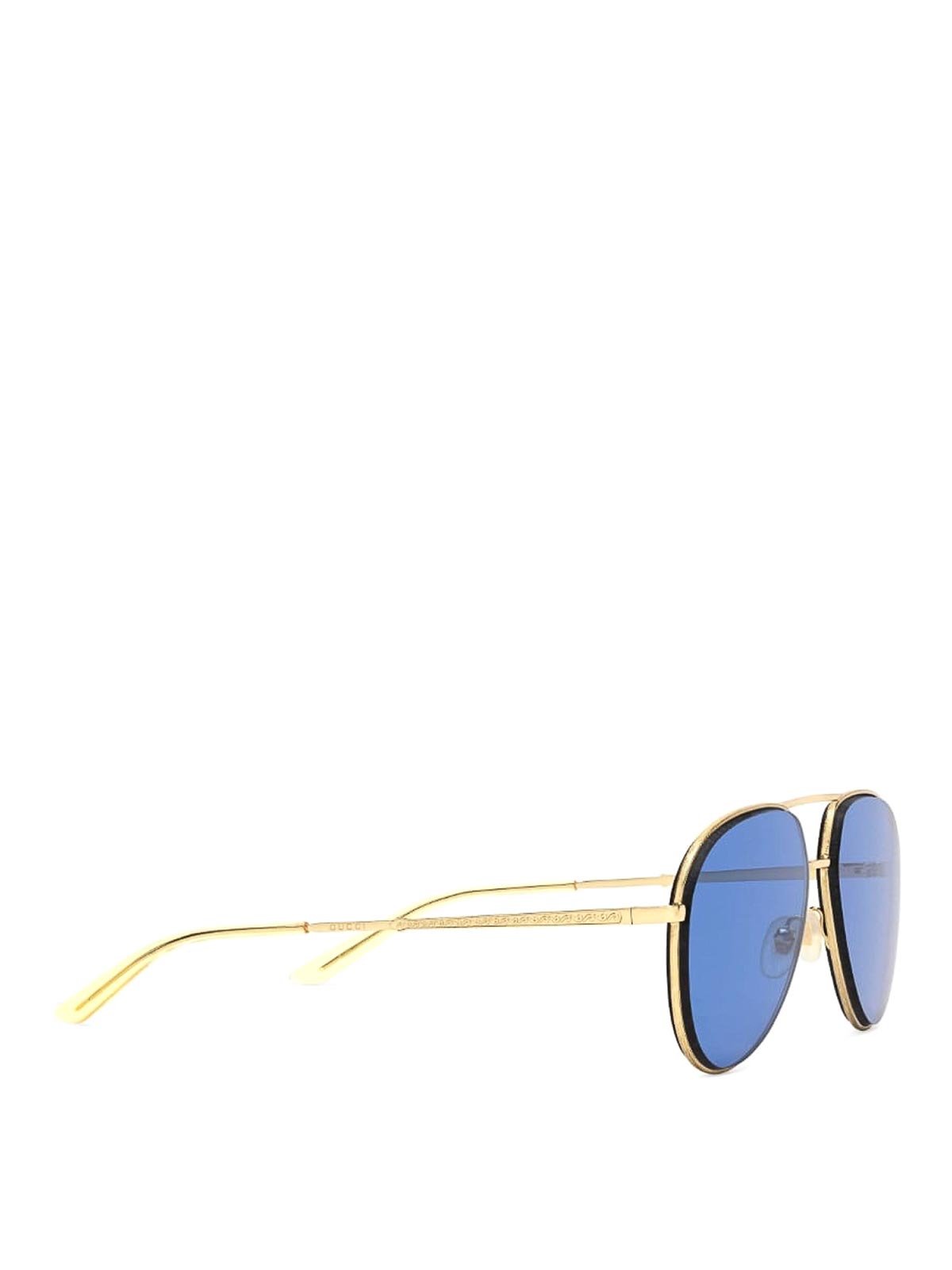 Shop Gucci Eyeglasses In Gold