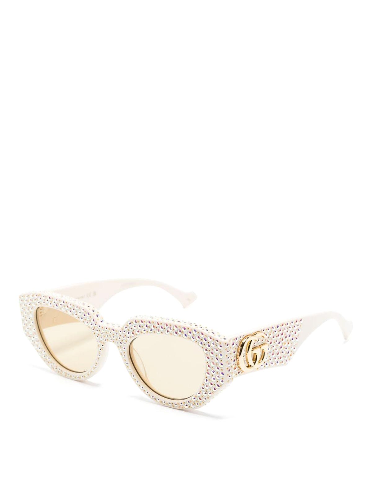 Shop Gucci Eyeglasses In White