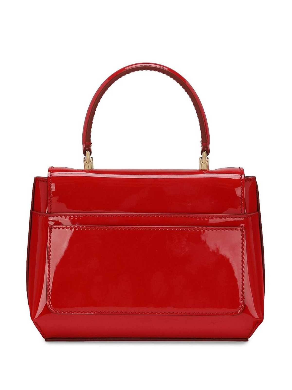 新品★Dolce＆Gabbana■3.5 レザークロスボディバッグ レッド DOLCE & GABBANA Bag Red Exotic Leather DG Logo Women