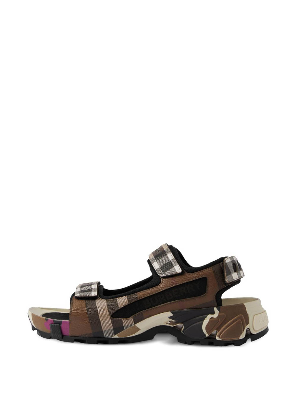 Burberry Women's Furley Vintage Check Slide Sandals | Bloomingdale's