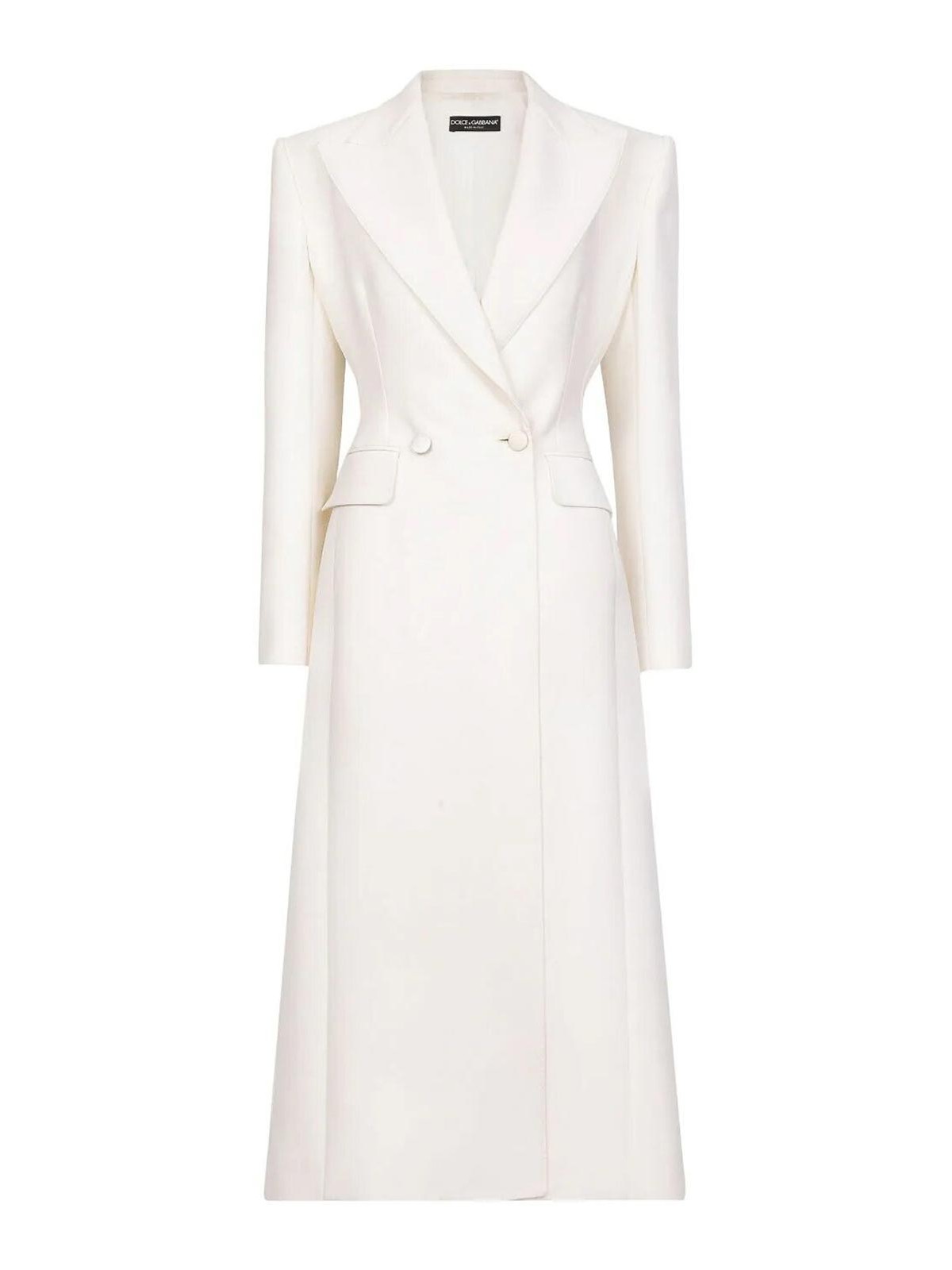 Shop Dolce & Gabbana Abrigo Corto - Blanco In White