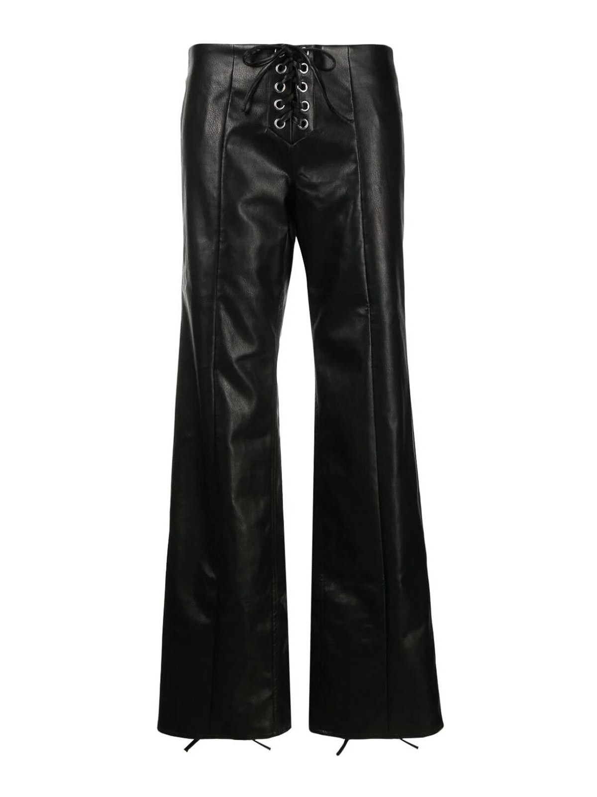 Rotate Birger Christensen Faded Mid Rise Pant In Black