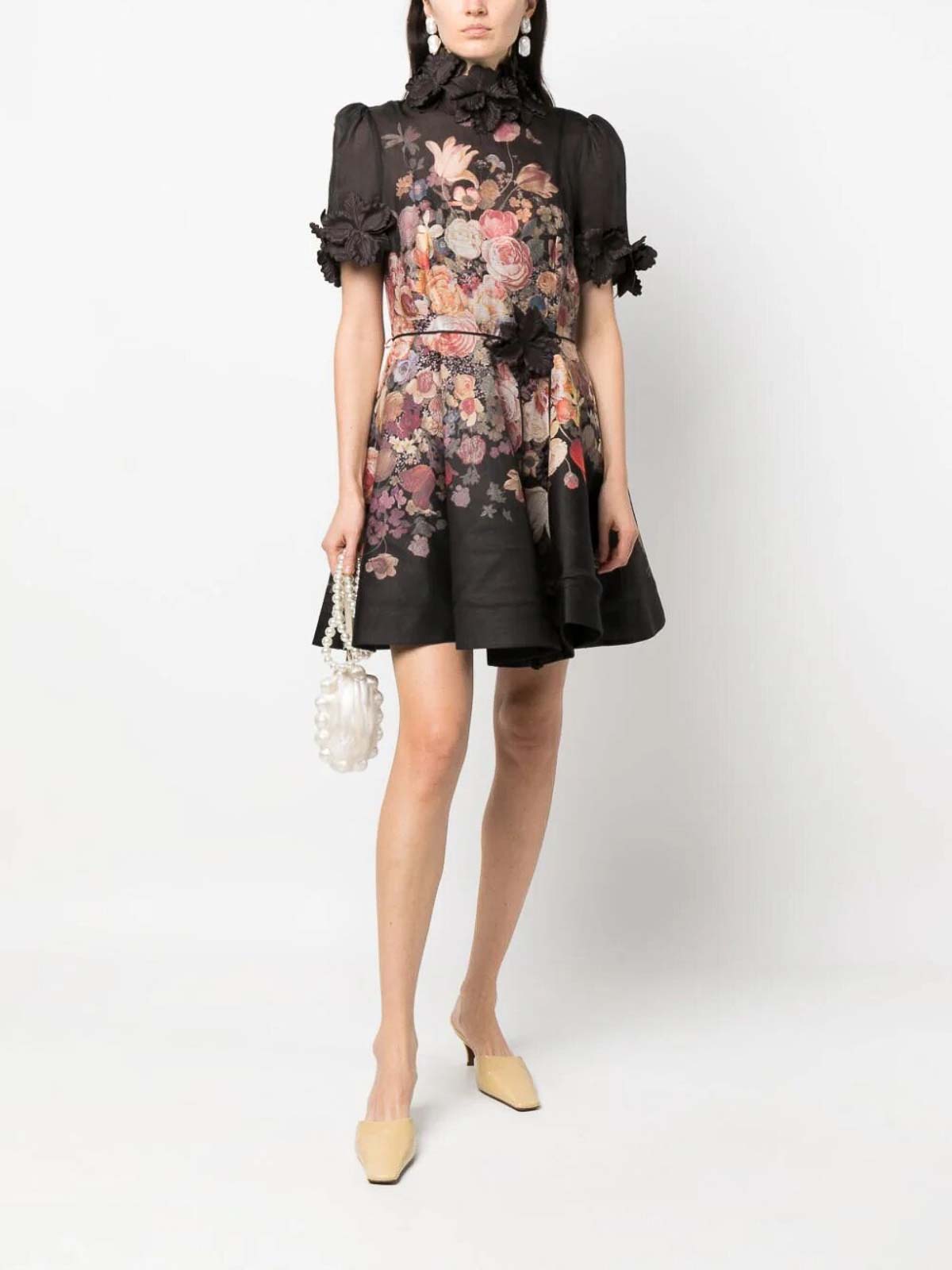 Zimmermann Luminosity liftoff flower mini - Black