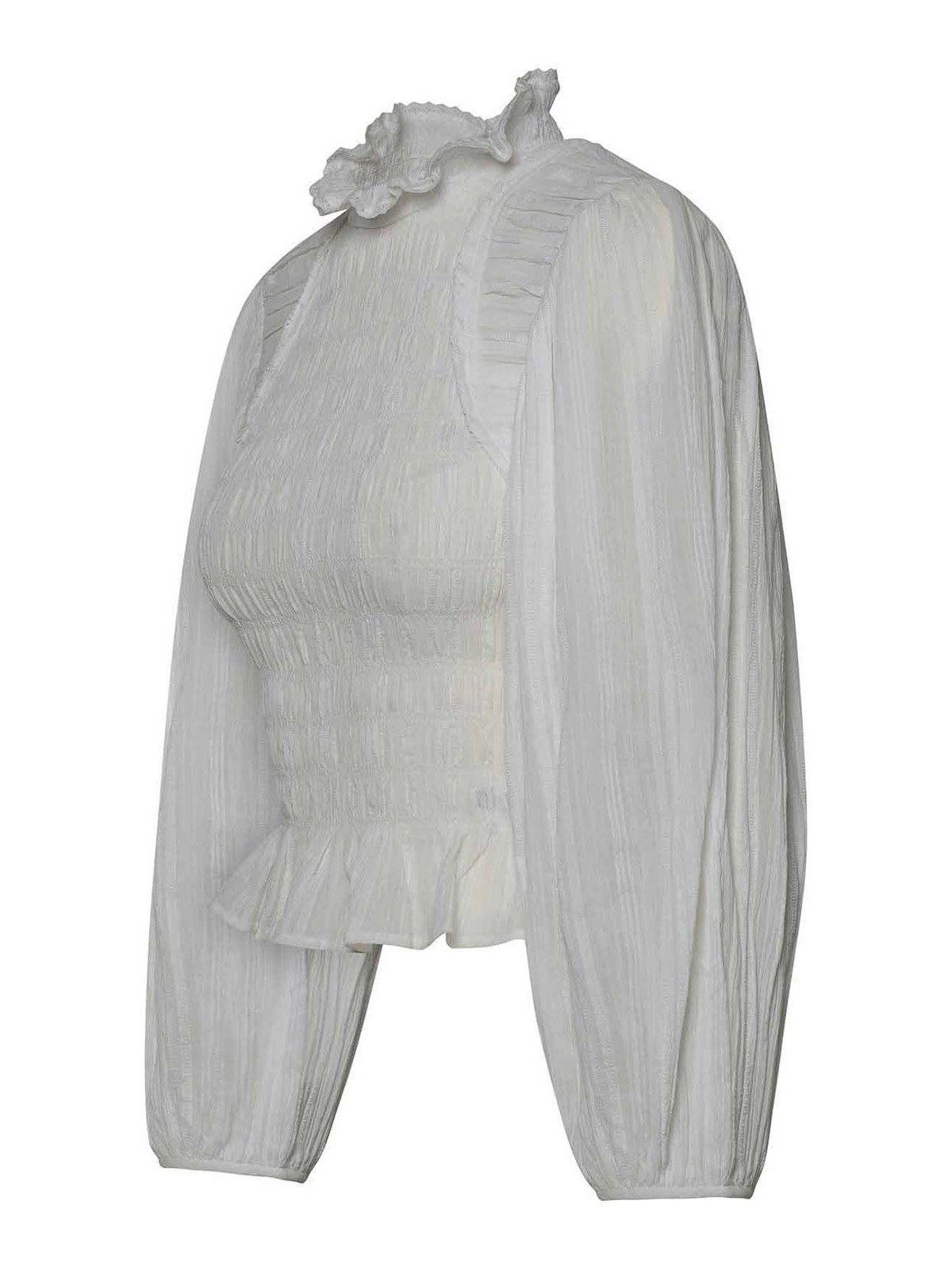 Shop Isabel Marant Blusa Idris In White
