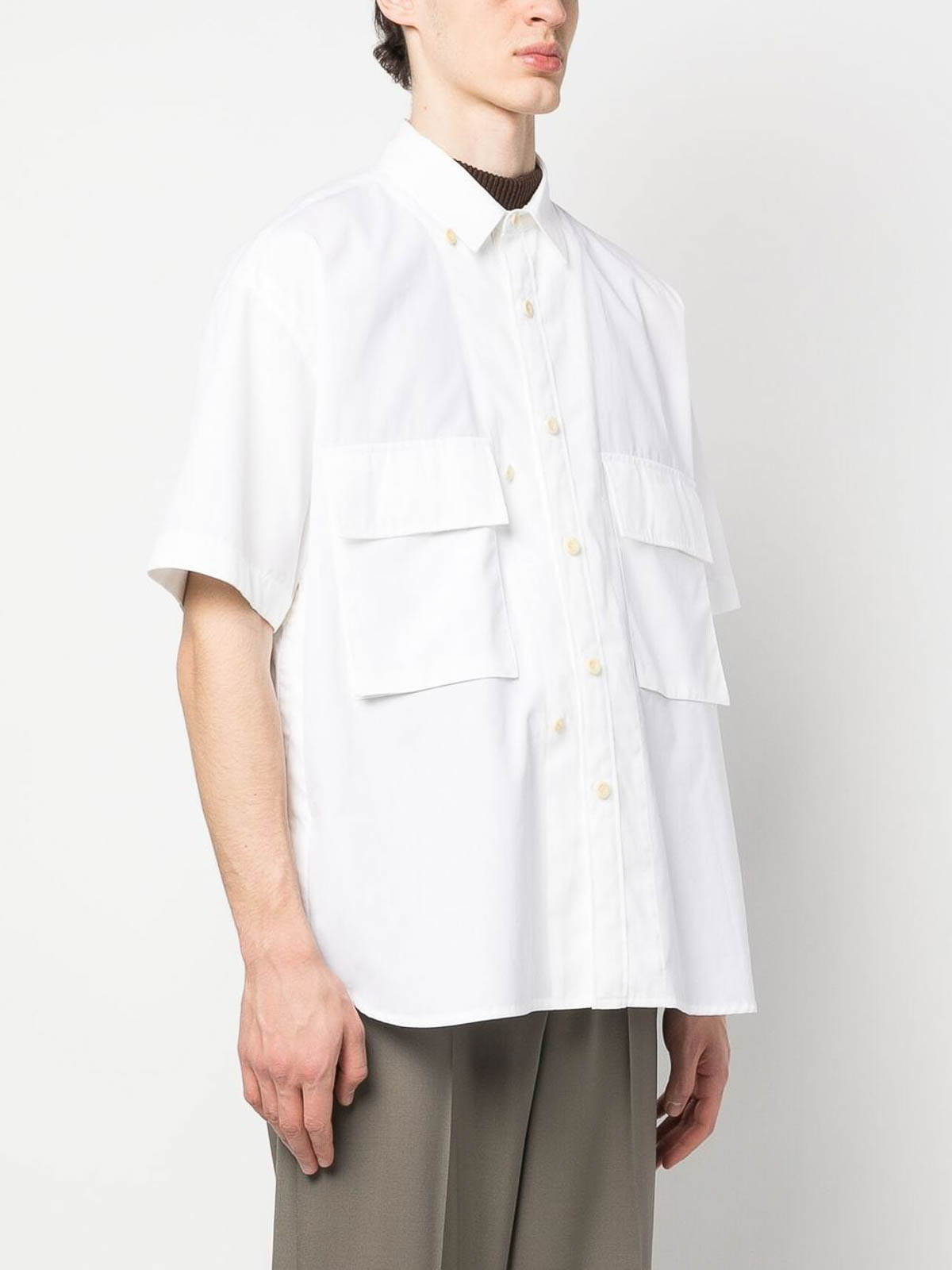 20-60代からのファッション通販  - 白 - シャツ Sacai ホワイト 2303009101 | メンズ - トップス
