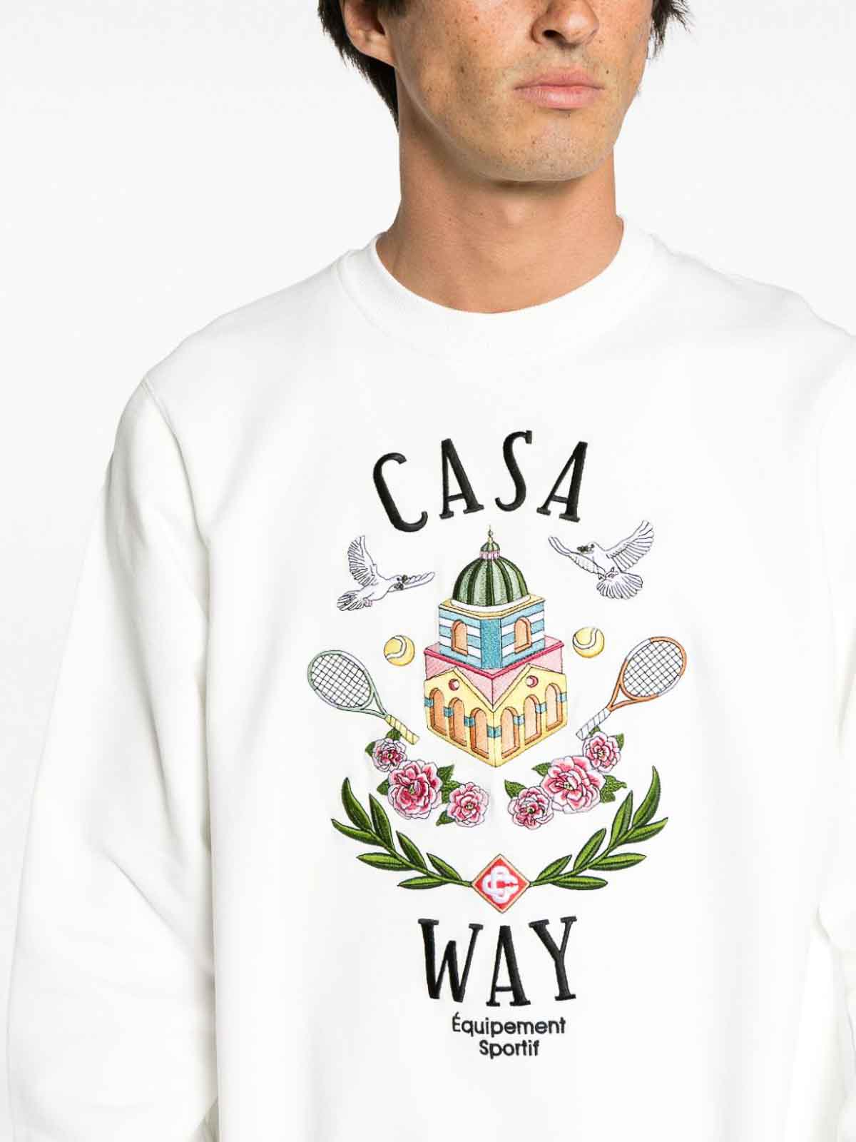 Casablanca Casa Way sweatshirt - White - Men|MF23JTP00114